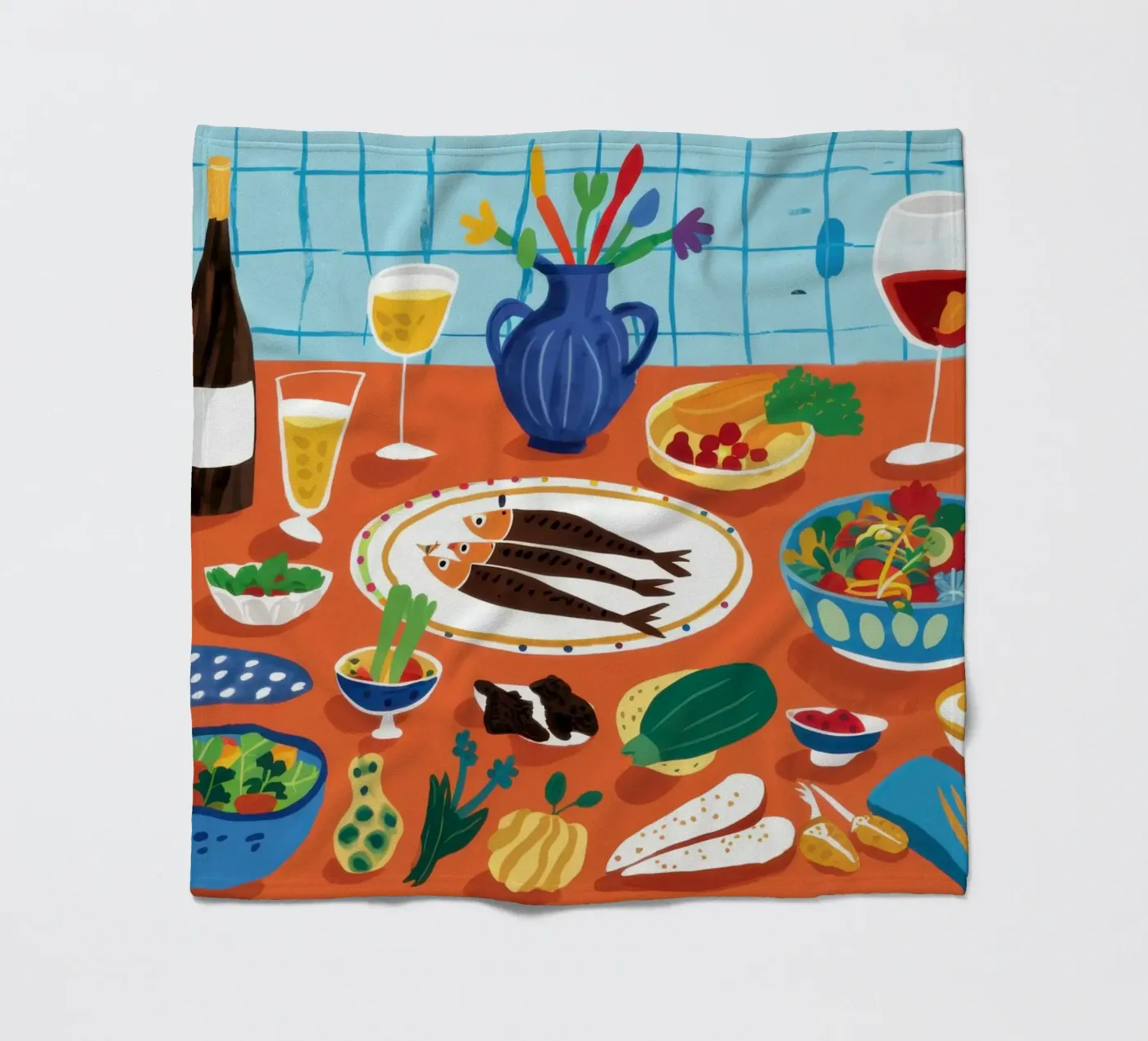 Overvloedig tapasfeest fleecedeken van Solace Light