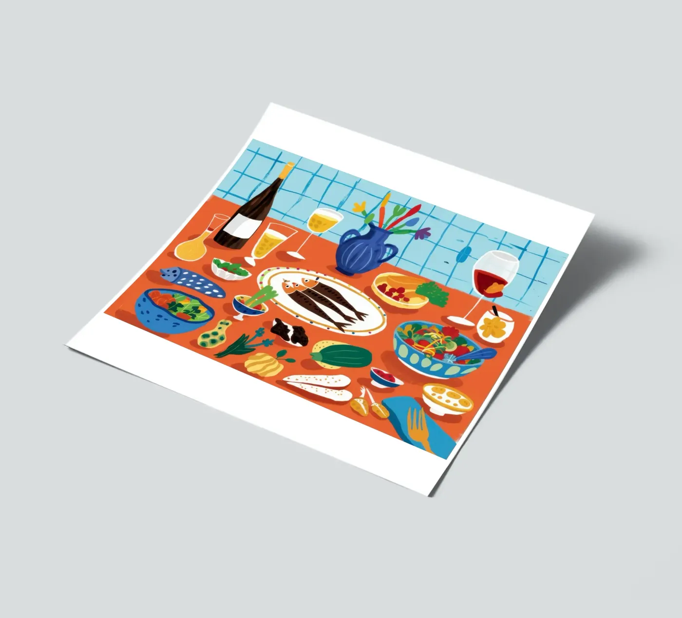 Bountiful Tapas Feast sticker sheet by Solace Light