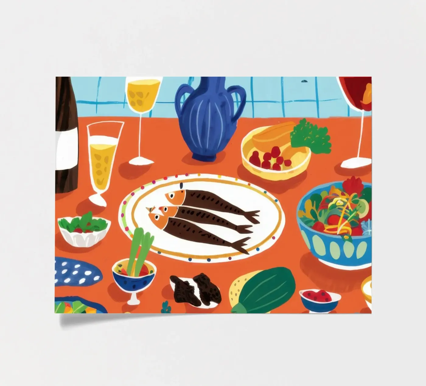 Bountiful Tapas Feast sticker sheet by Solace Light