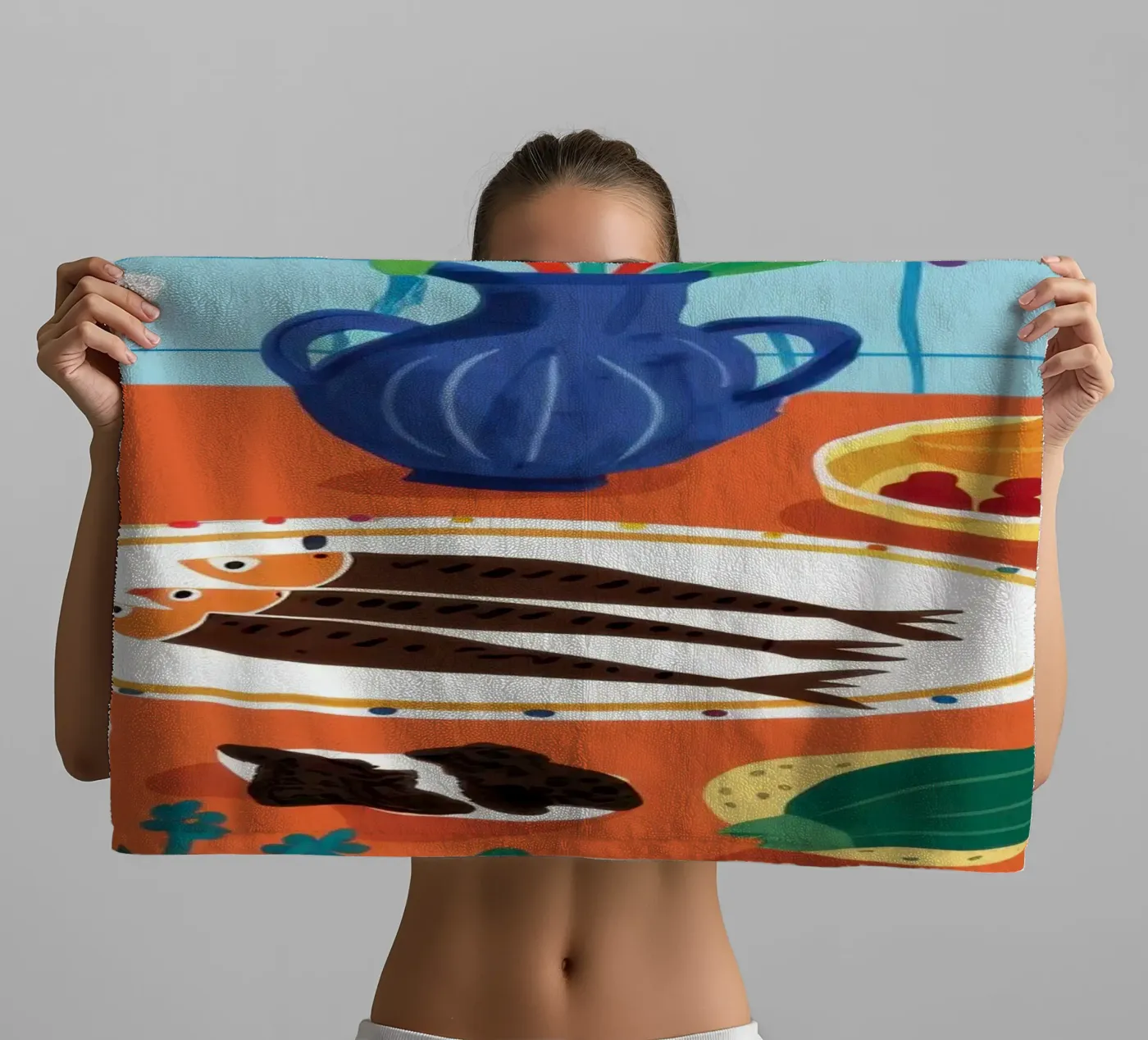 Bountiful Tapas Feast towel by Solace Light
