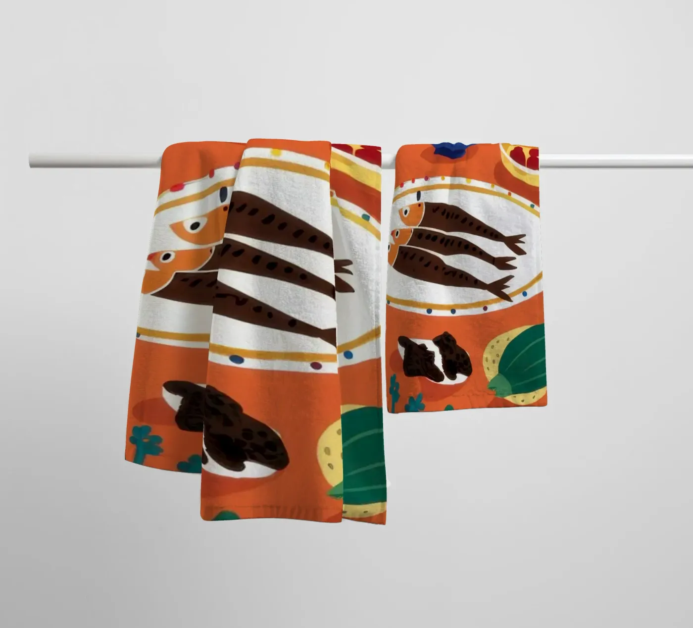 Bountiful Tapas Feast towel by Solace Light