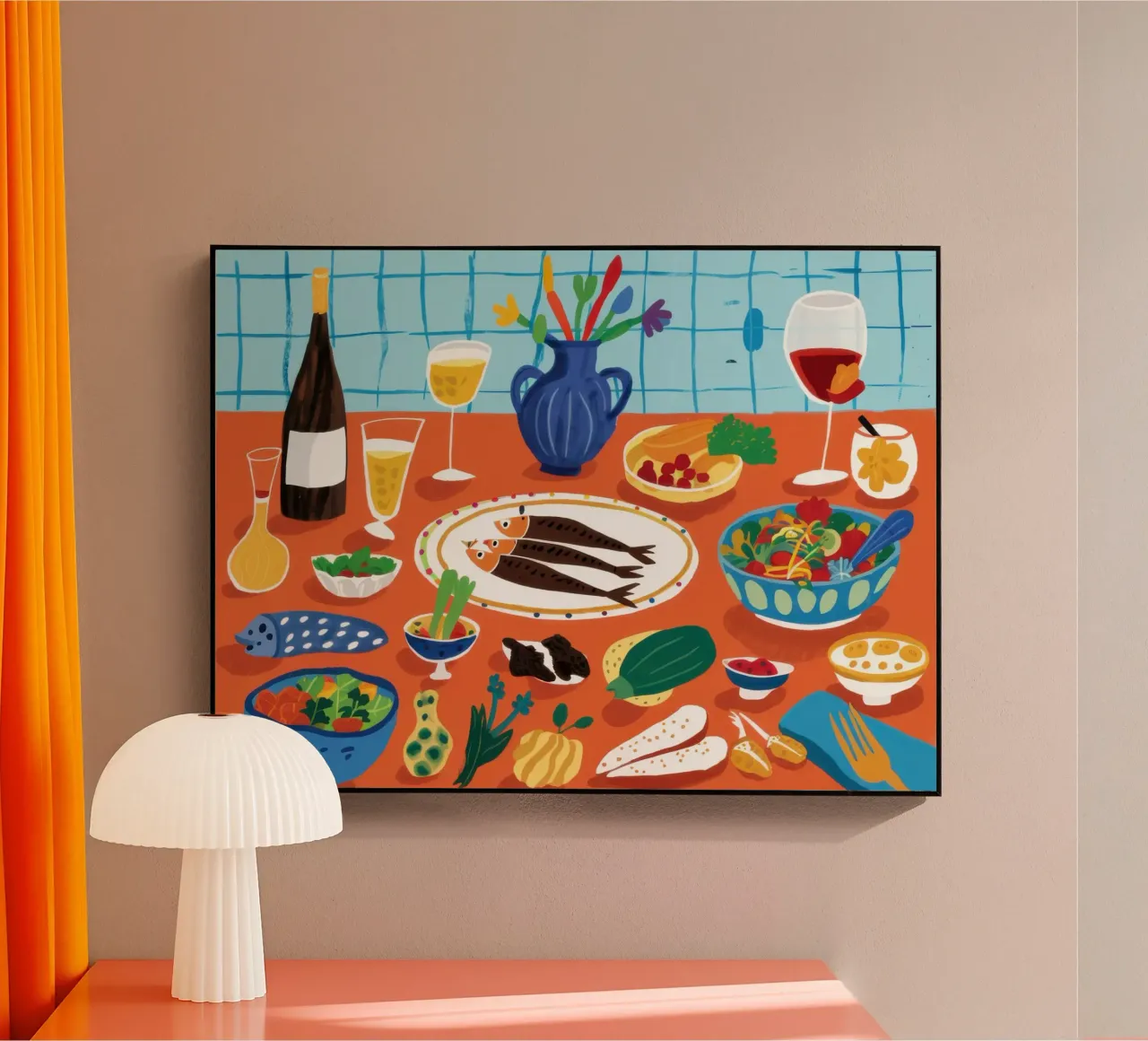 Bountiful Tapas Feast acrylic glass by Solace Light