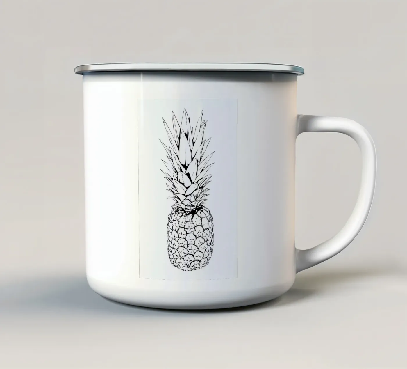 Pineapple enamel mug by Honeymoon Hotel