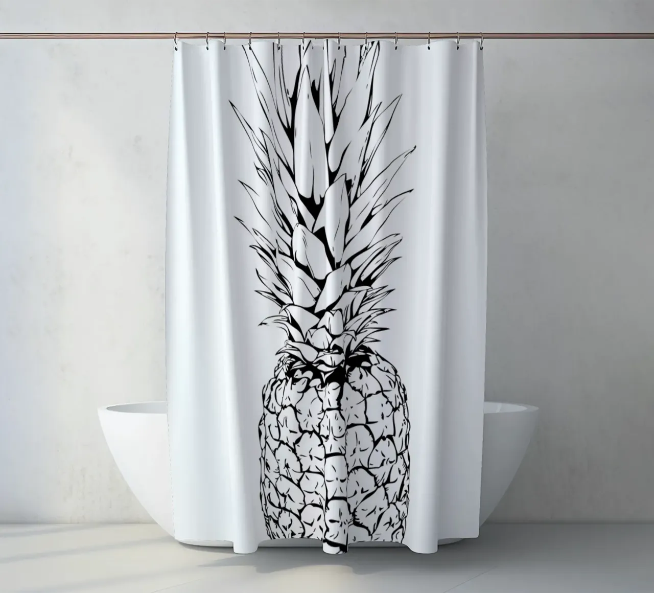 Pineapple douchegordijn van Honeymoon Hotel