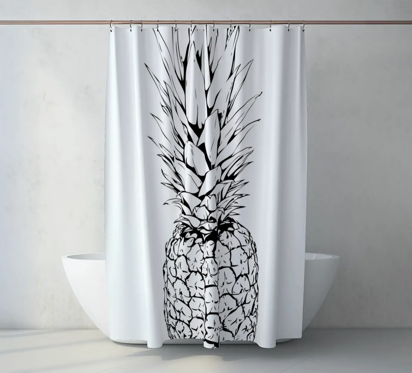 Pineapple douchegordijn van Honeymoon Hotel