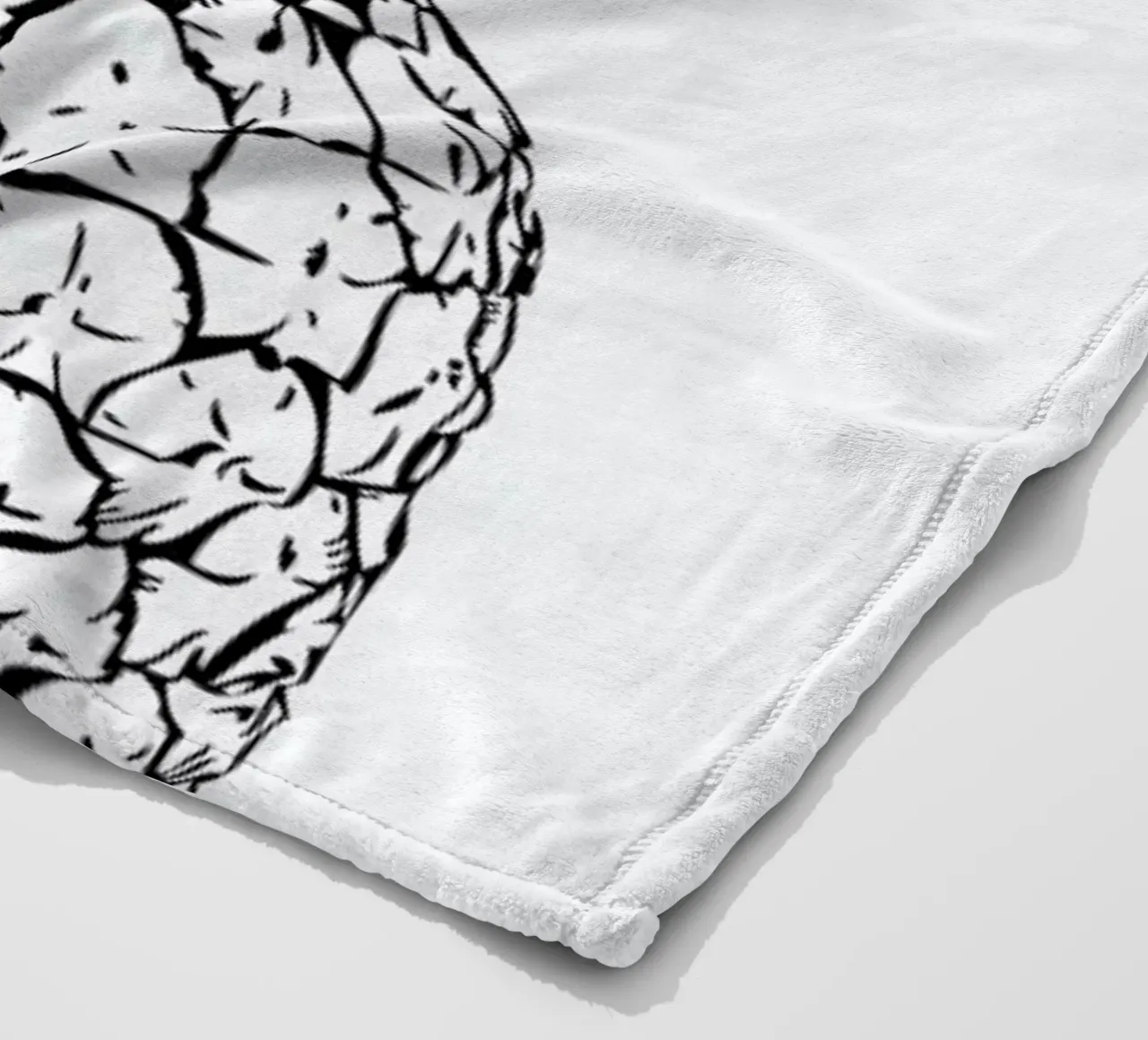 Pineapple fleece blanket by Honeymoon Hotel
