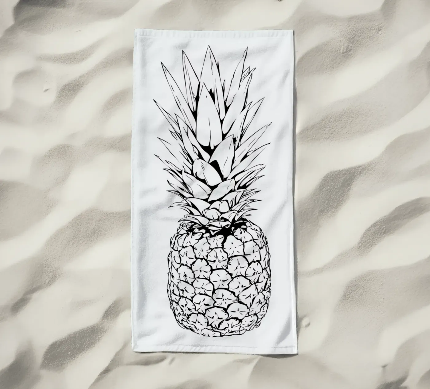 Pineapple strandhanddoek van Honeymoon Hotel