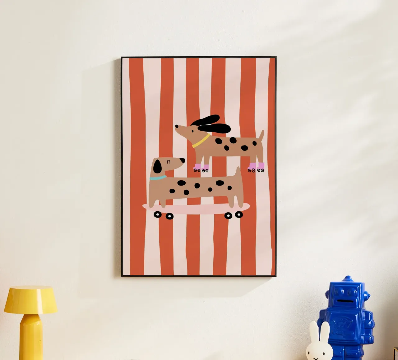 Dackel Sakteboard Alu-Dibond von PurePeachKids