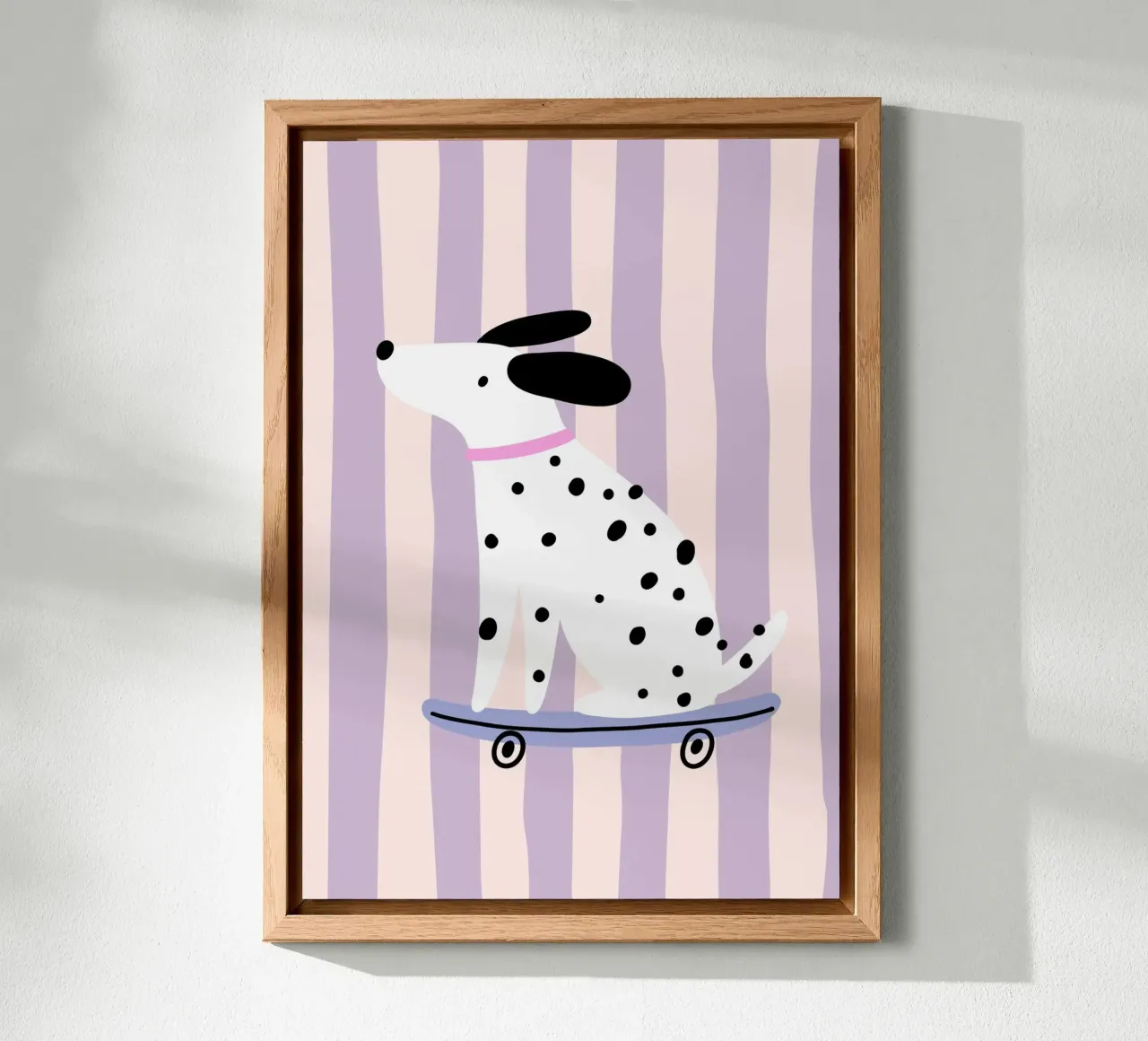 Dalmatiner Skateboard Alu-Dibond von PurePeachKids