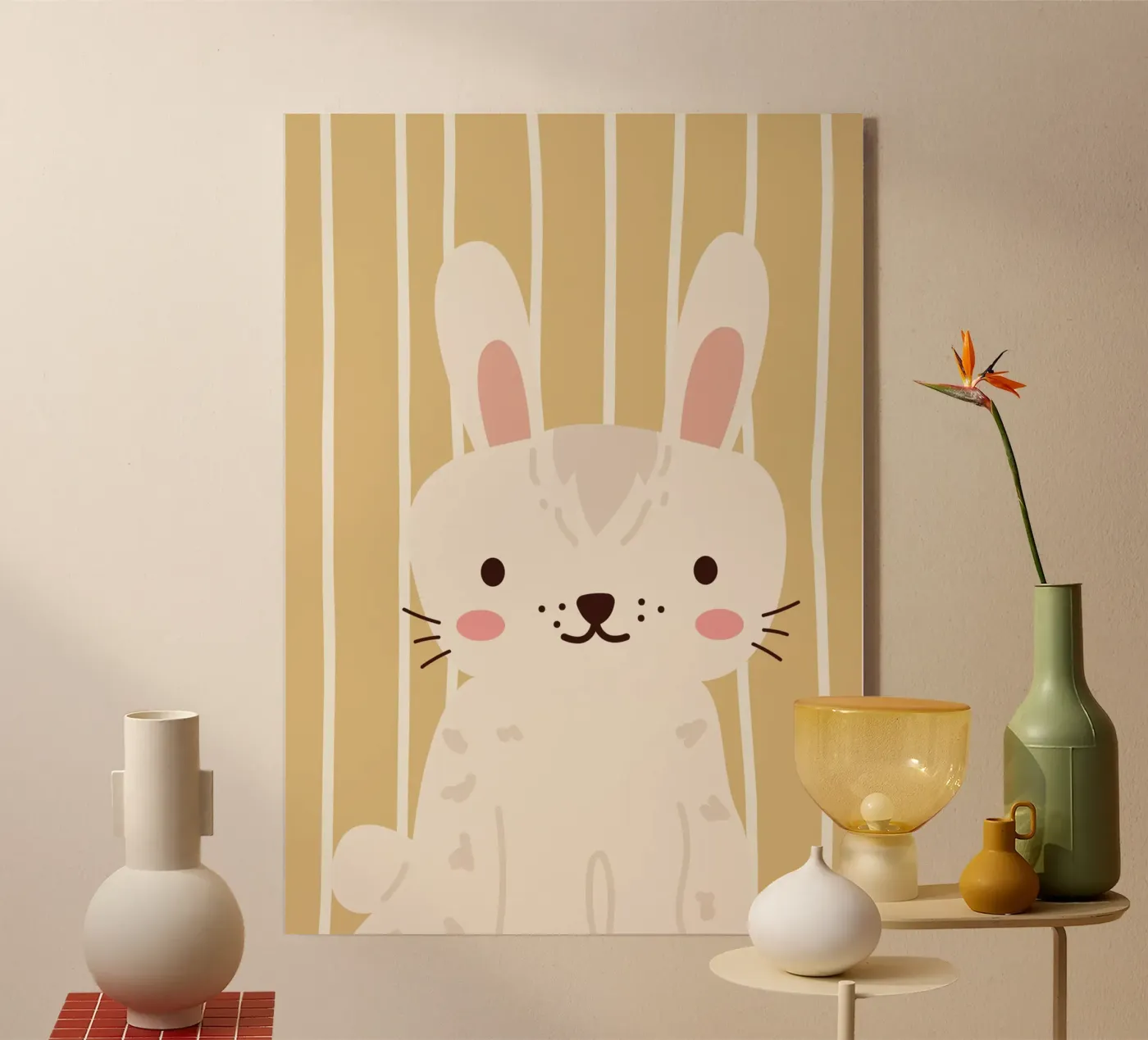 Hase Acryl-Glas von PurePeachKids