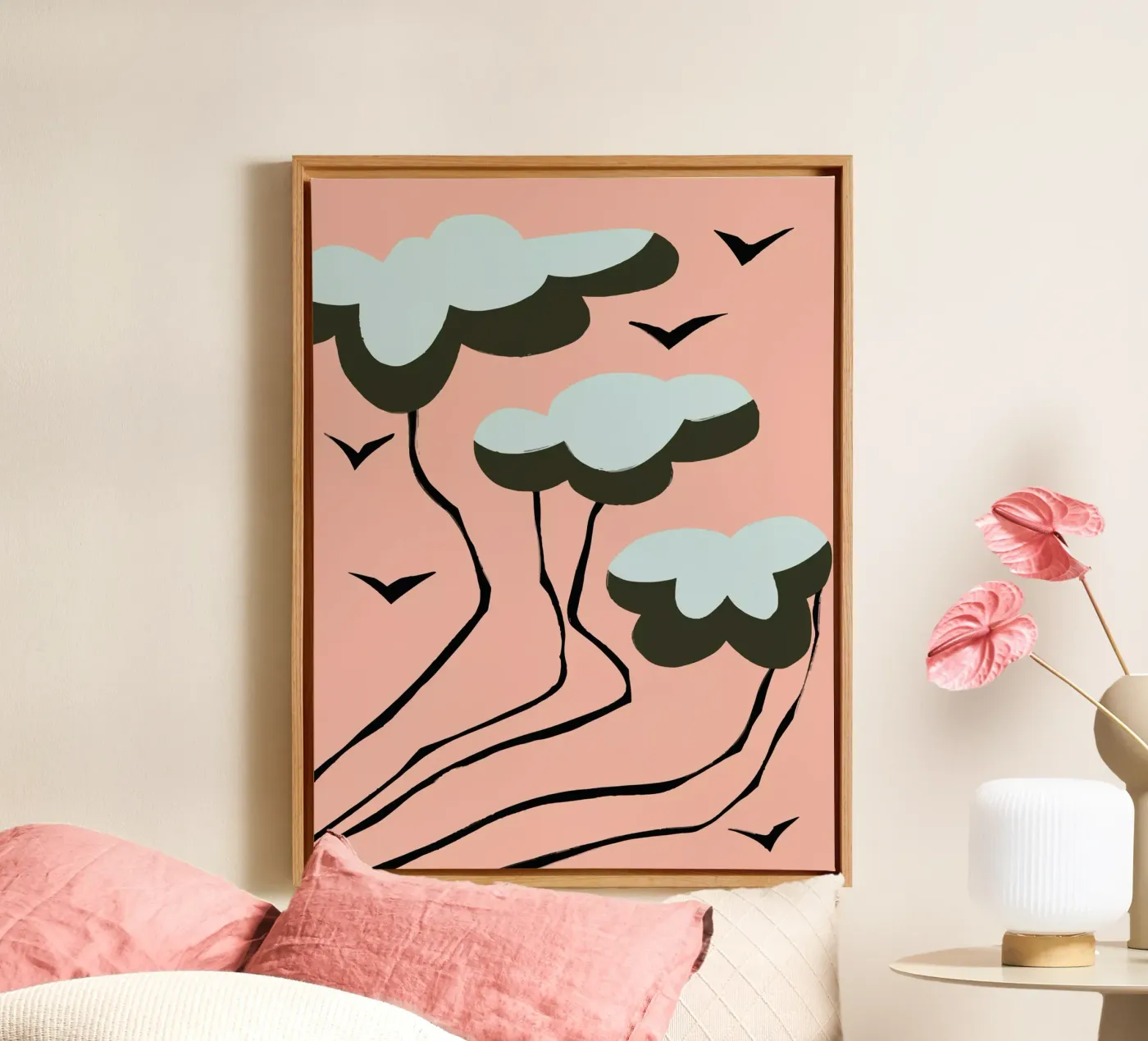 Clouds Leinwand von Artsy Bessy