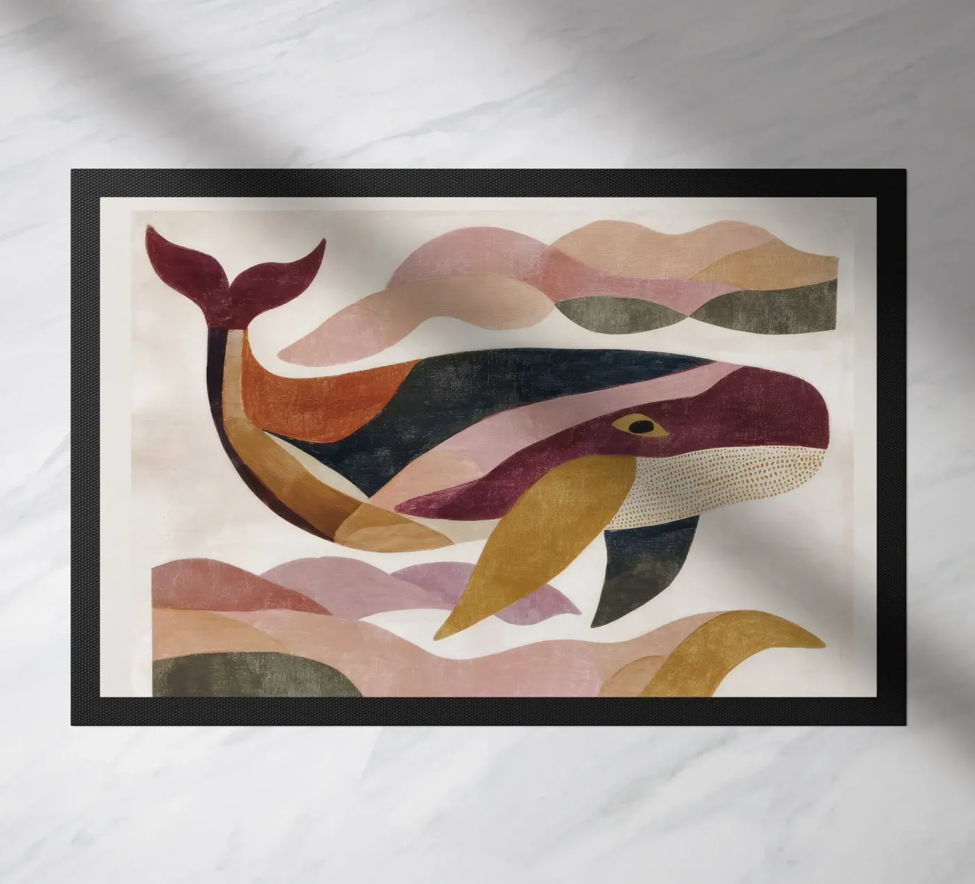 Whale Form Fußmatte von M.A.Z.U.N.