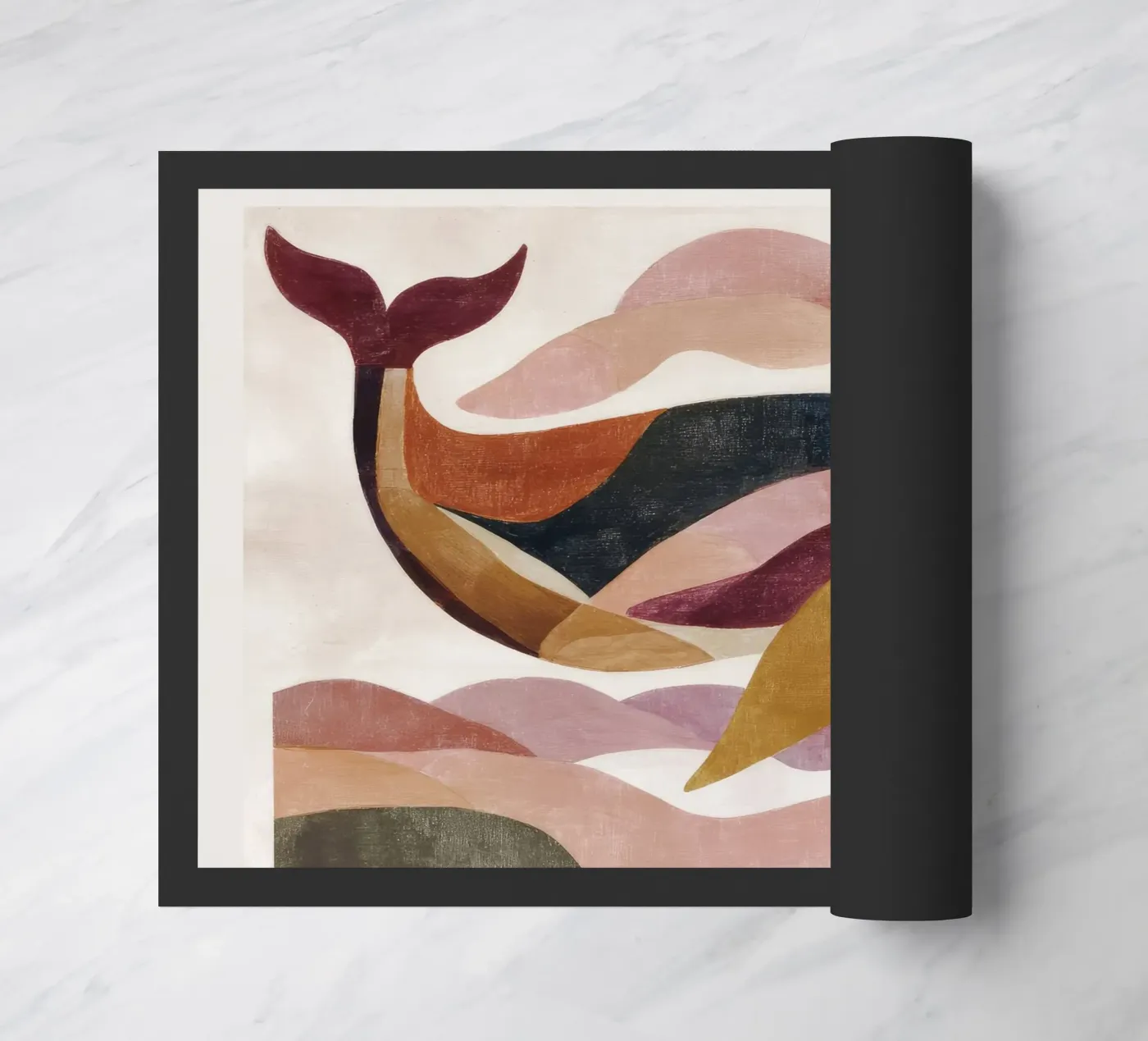 Whale Form Fußmatte von M.A.Z.U.N.