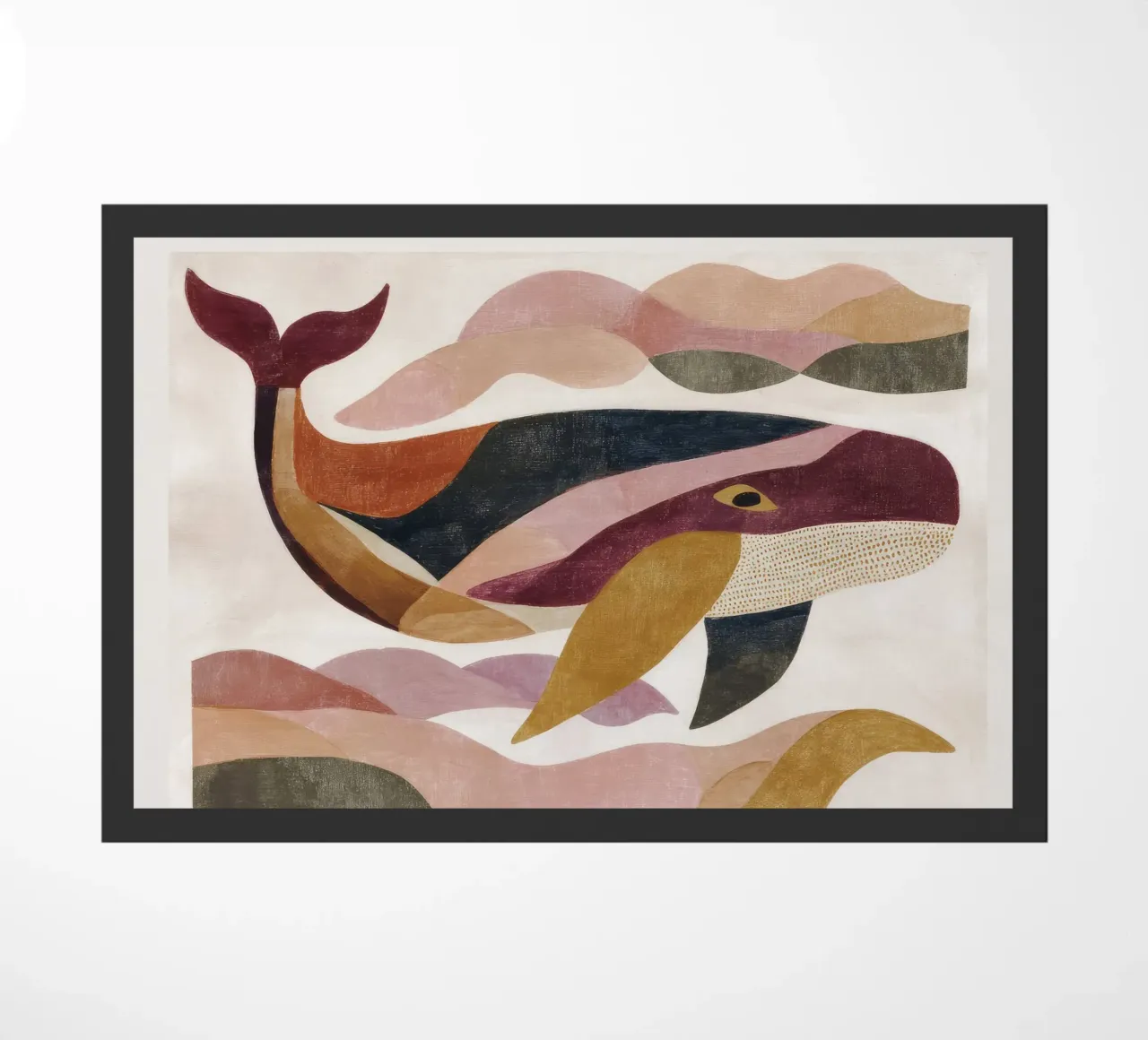 Walvisvorm deurmat van M.A.Z.U.N.