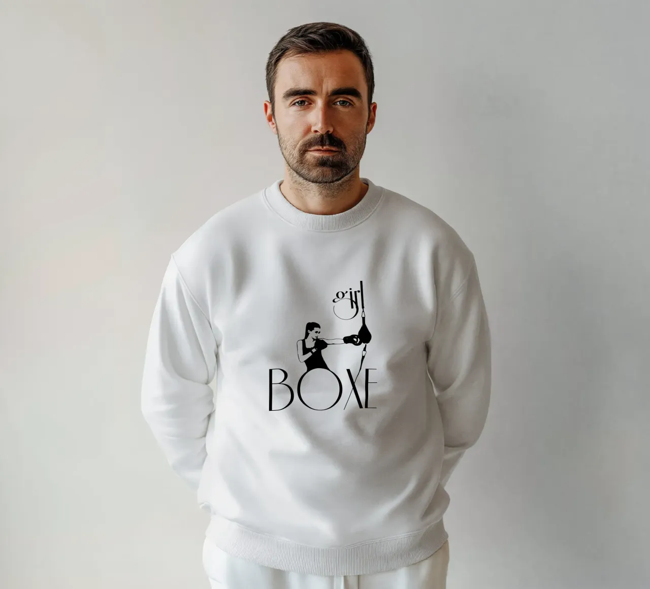 Girl boxe sweatshirt by LaylaOzFun