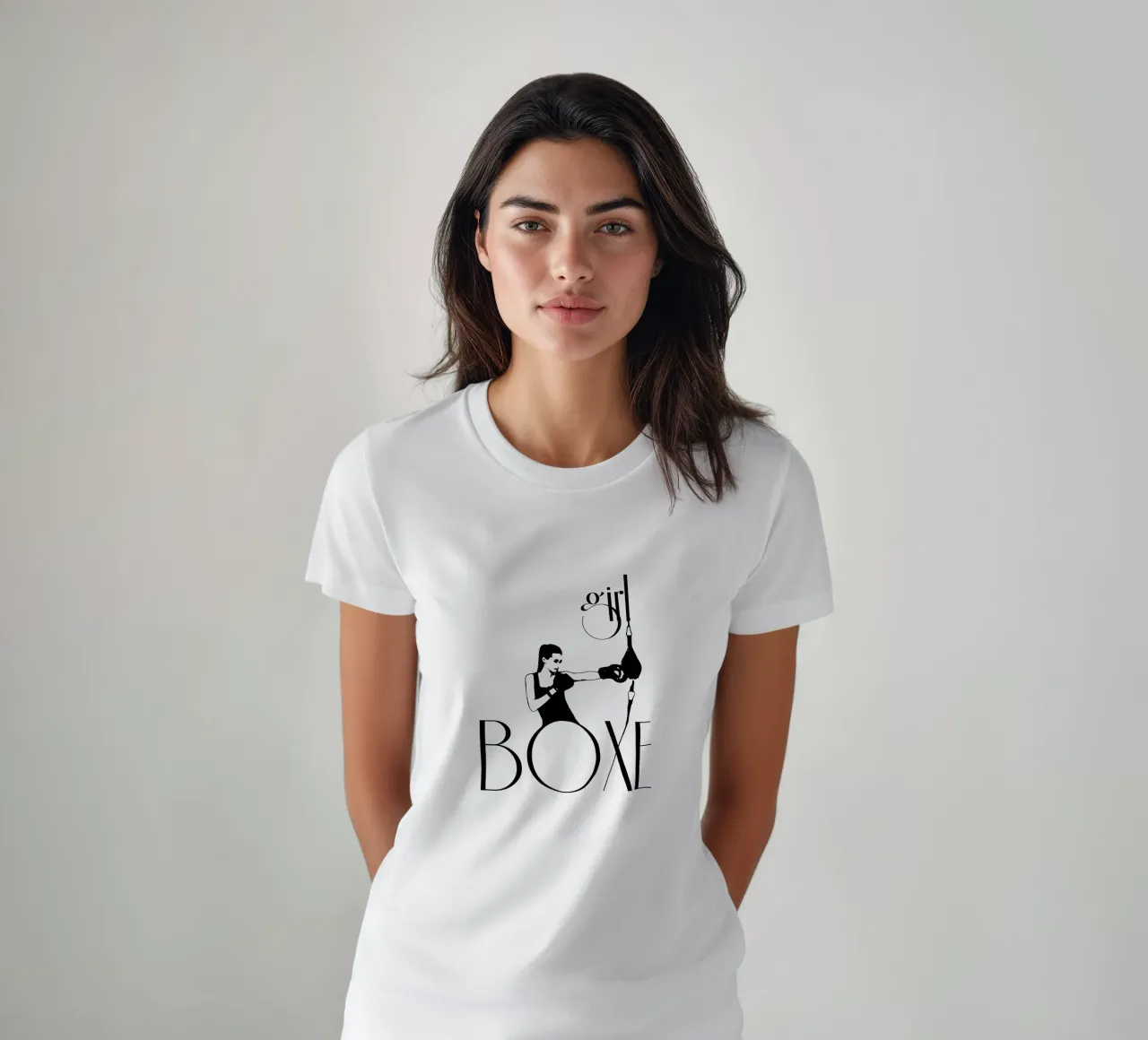 Ragazza boxe t-shirt da LaylaOzFun