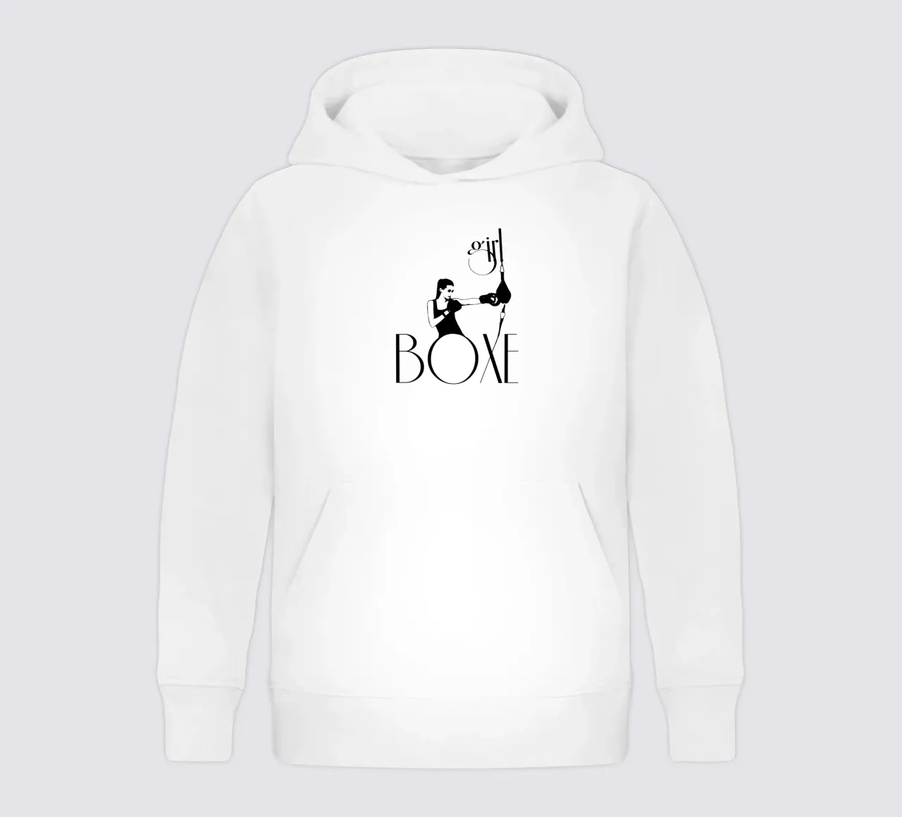 Ragazza boxe felpa bambino con cappuccio da LaylaOzFun