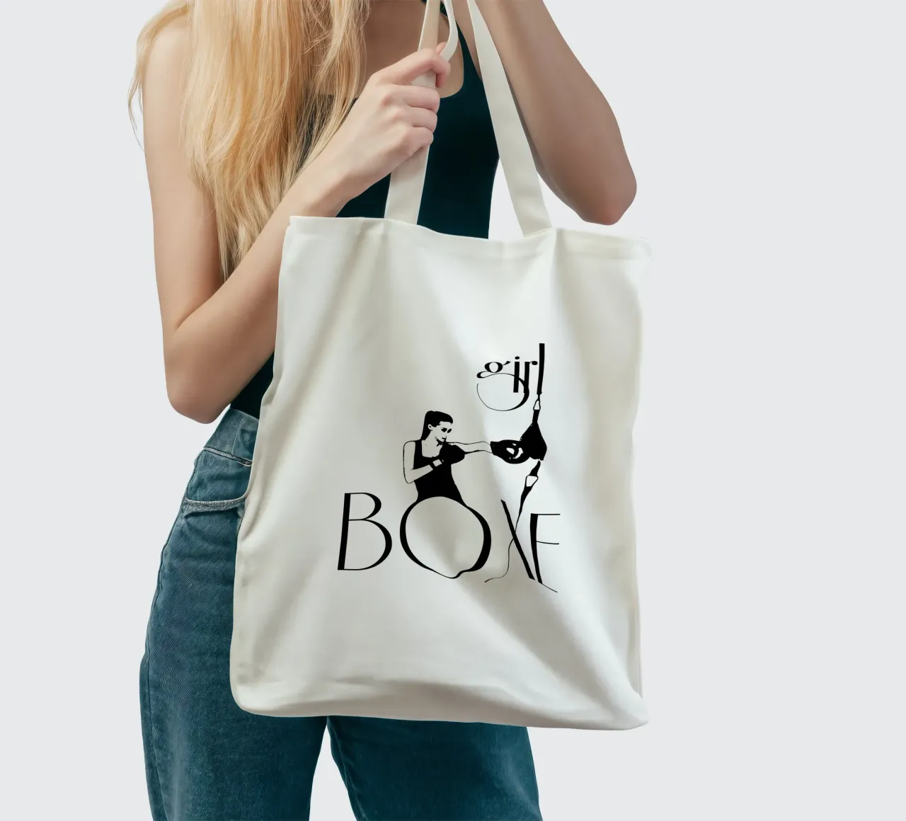 Ragazza boxe borsa in juta da LaylaOzFun