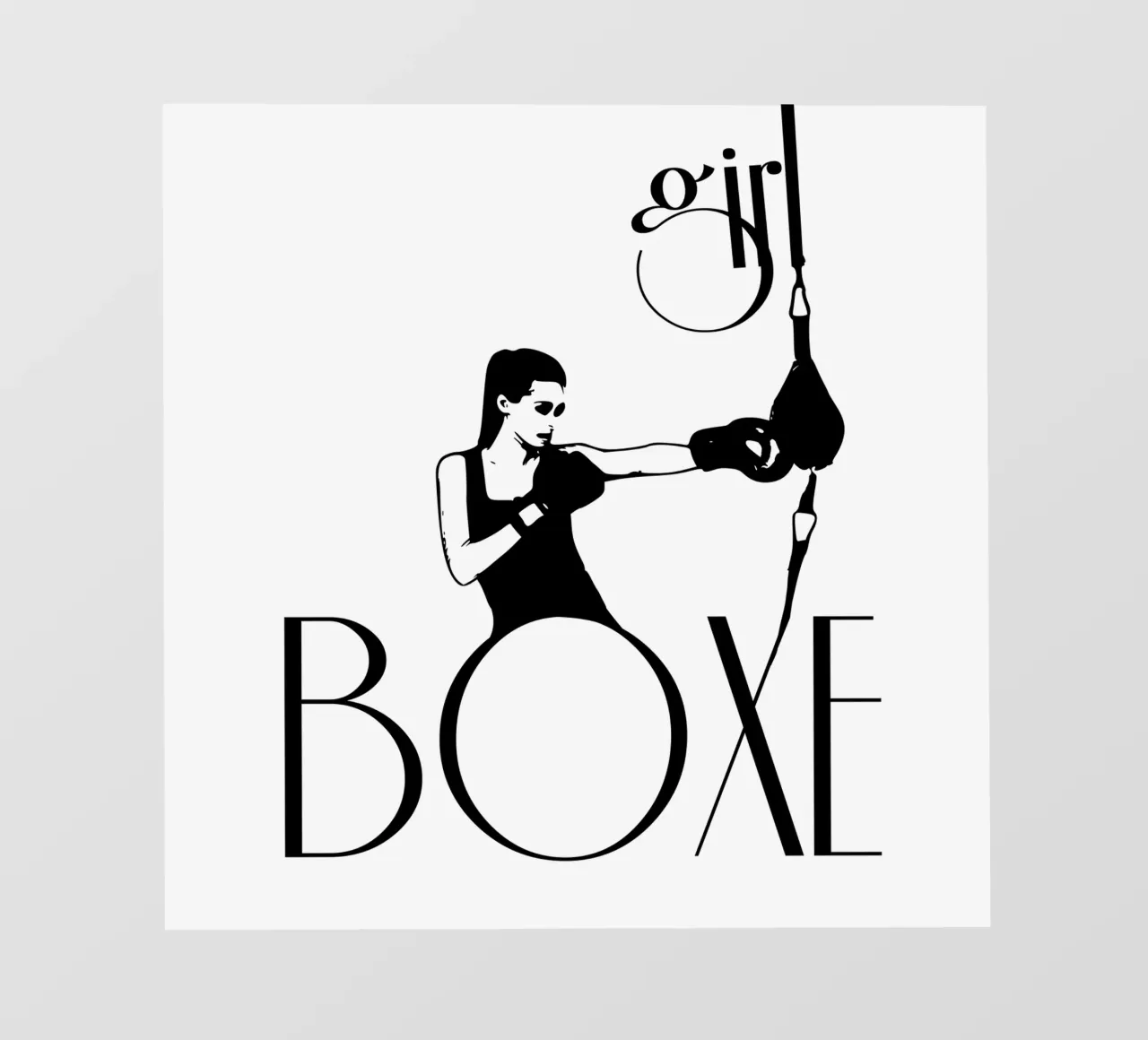 Ragazza boxe pellicola backlit da LaylaOzFun