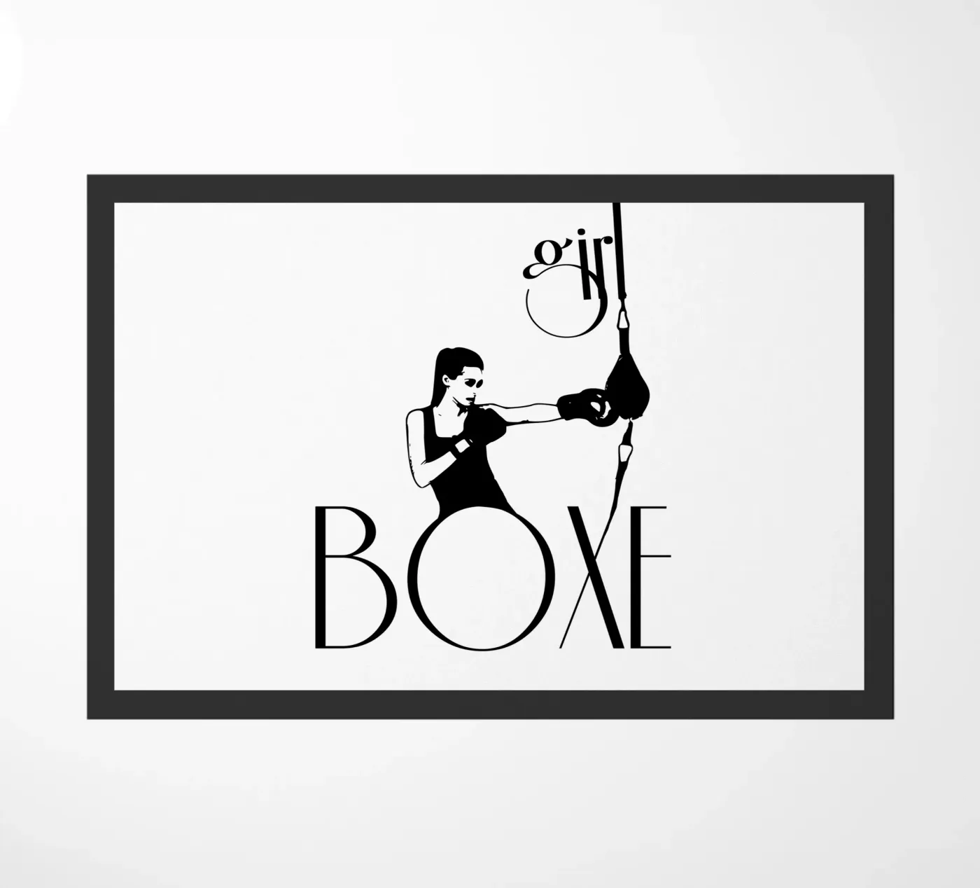Ragazza boxe zerbino da LaylaOzFun