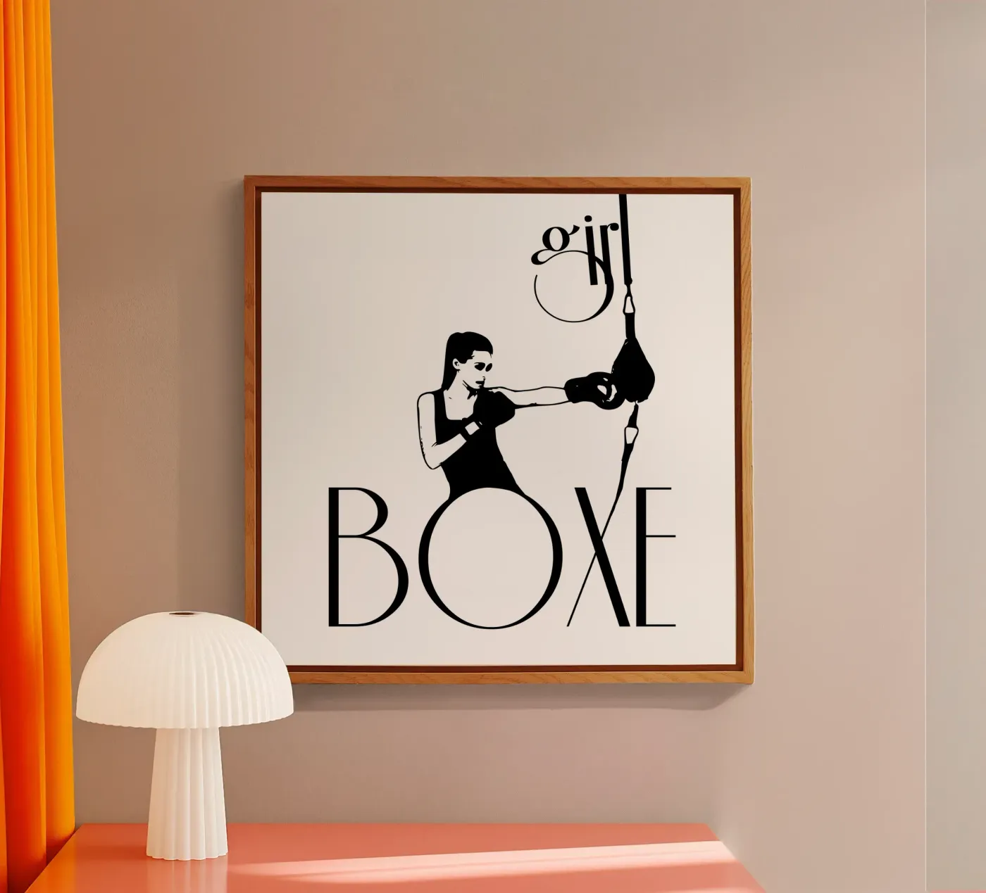 Meisje boxe acryl van LaylaOzFun