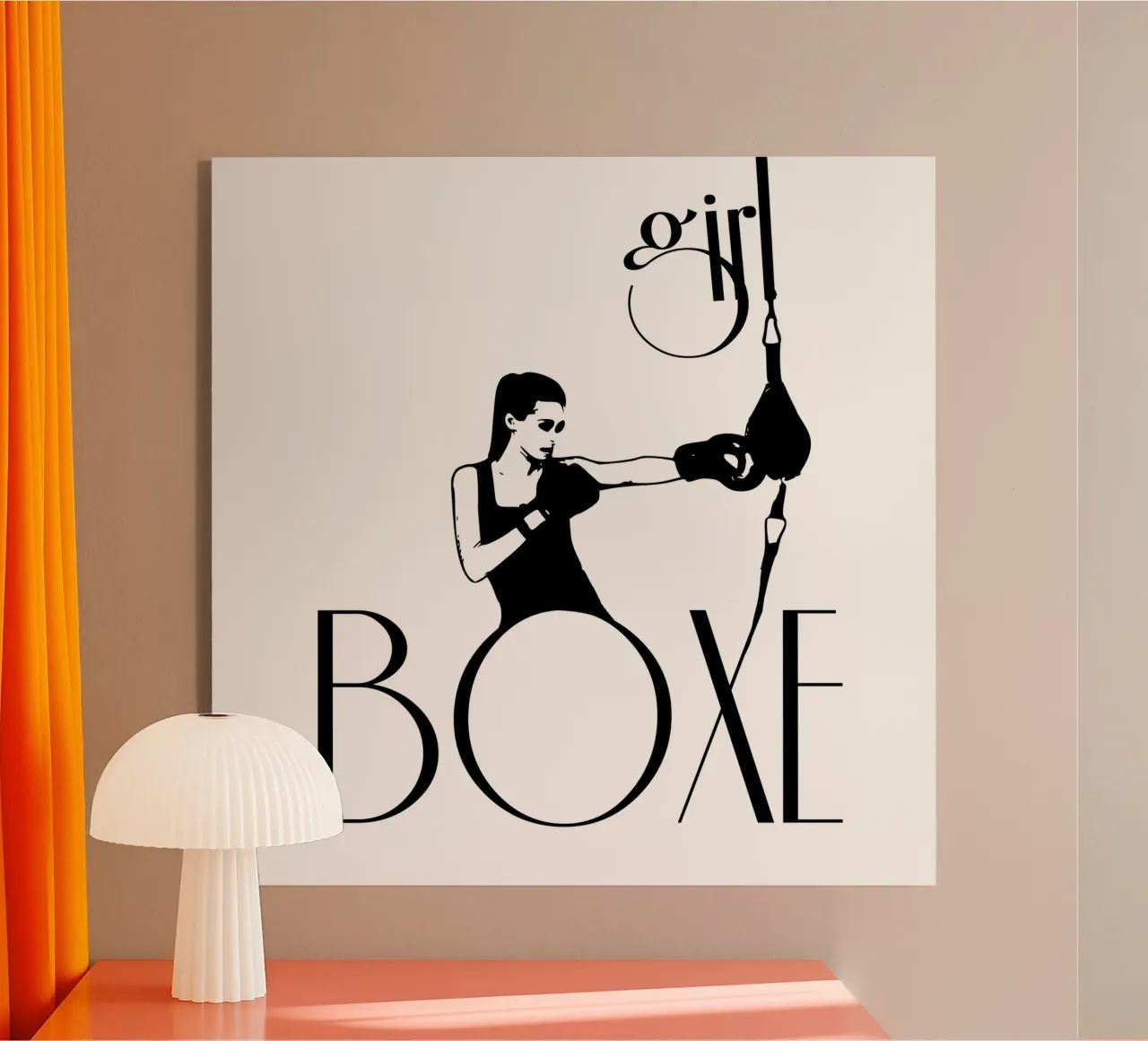 Girl boxe acrylic glass by LaylaOzFun