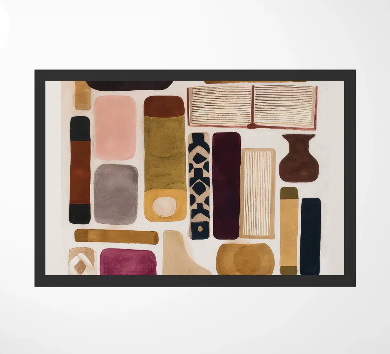 Books and Objects doormat by M.A.Z.U.N.