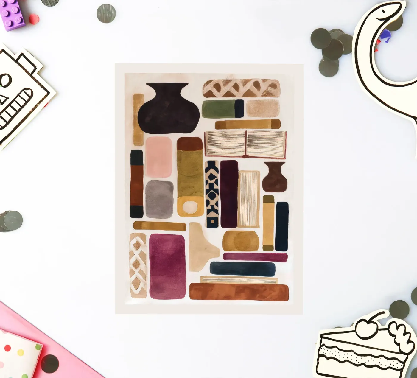 Libri e oggetti adesivo da M.A.Z.U.N.