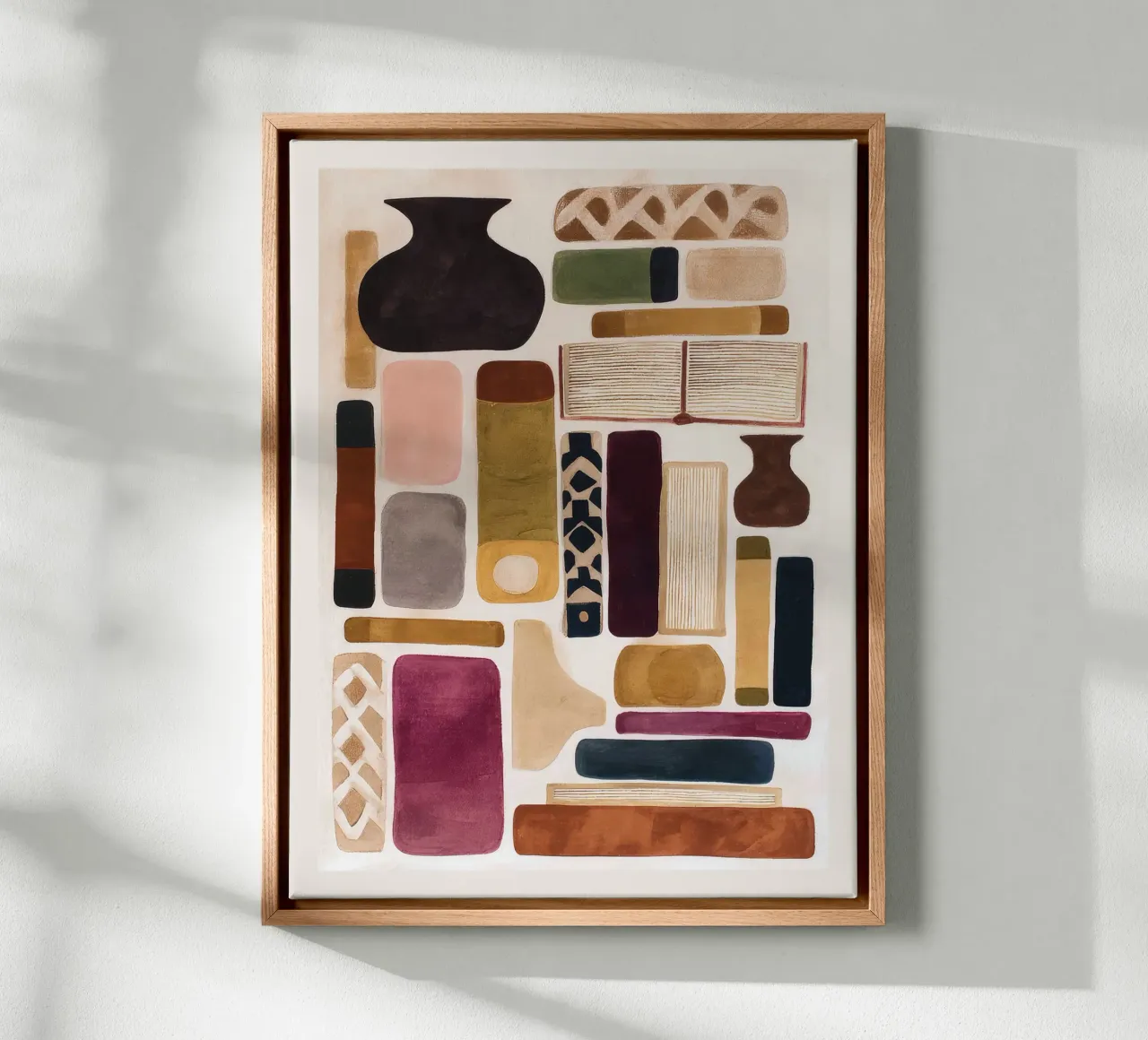 Libri e oggetti tela da M.A.Z.U.N.