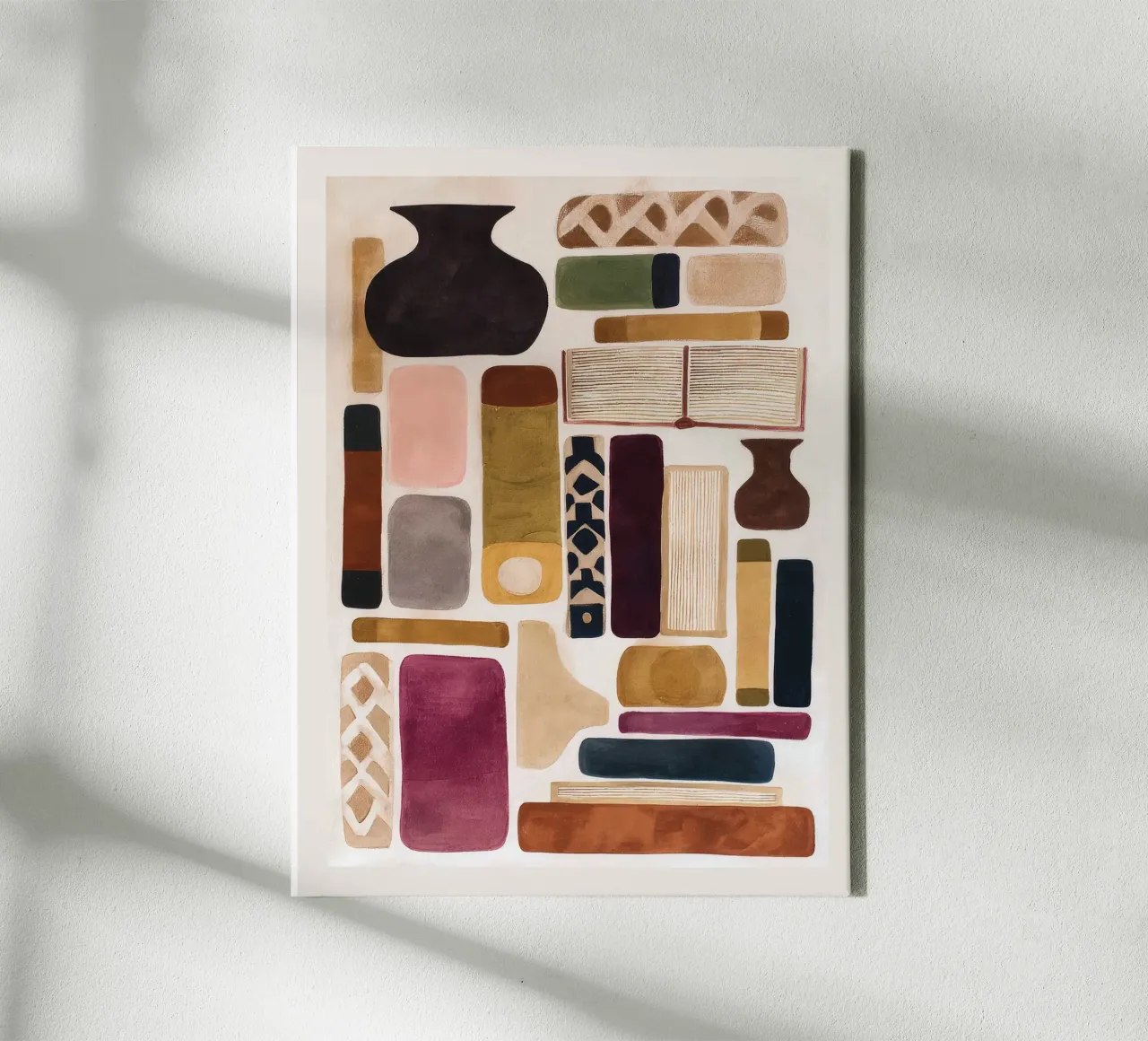 Libri e oggetti tela da M.A.Z.U.N.