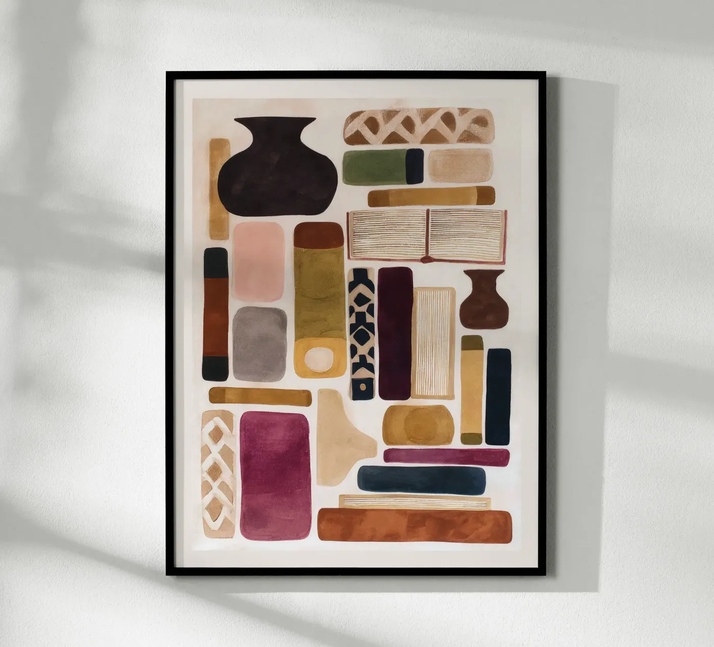 Books and Objects poster by M.A.Z.U.N.