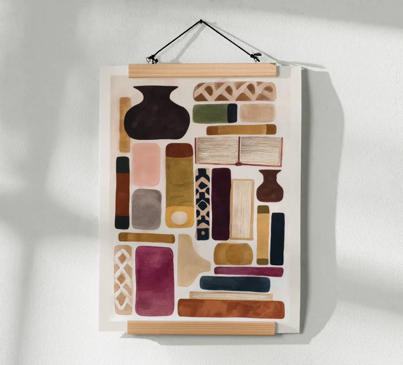 Books and Objects poster by M.A.Z.U.N.