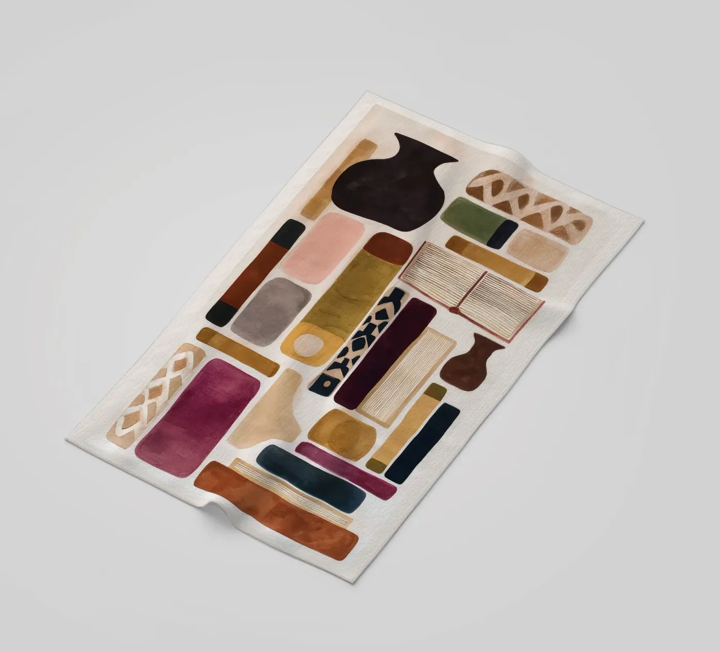Books and Objects beach towel by M.A.Z.U.N.