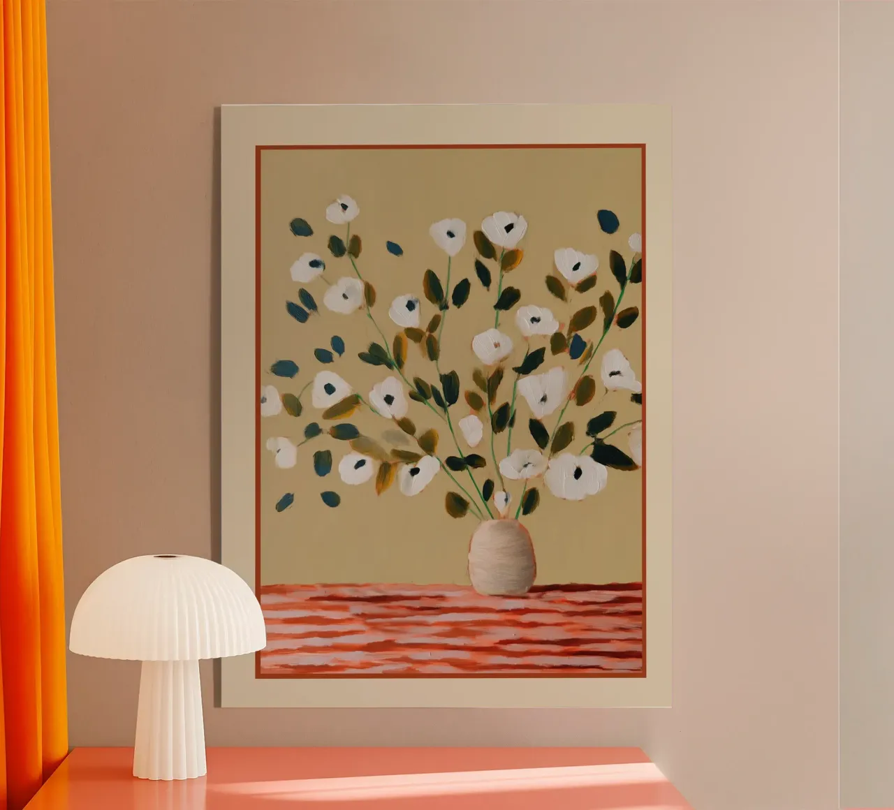 White Flowers plexiglass da cityart