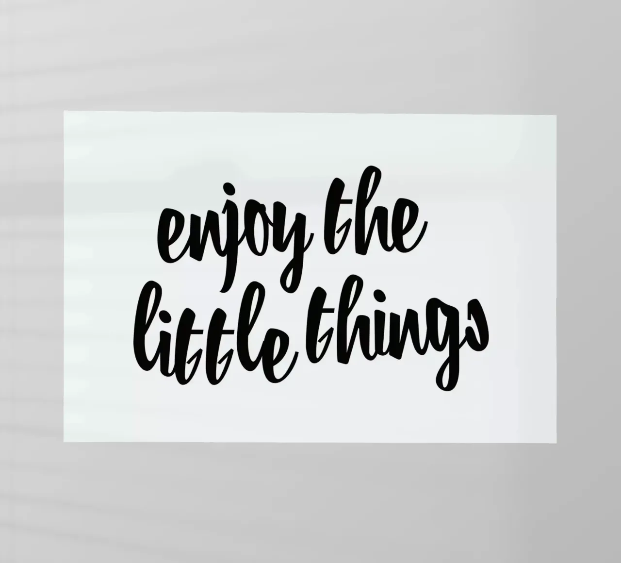 Enjoy The Little Things pellicola backlit da Honeymoon Hotel