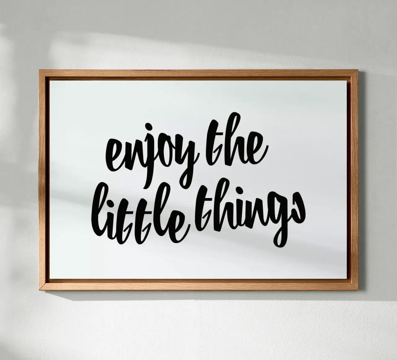 Enjoy The Little Things tela con Cornice a cassetta da Honeymoon Hotel