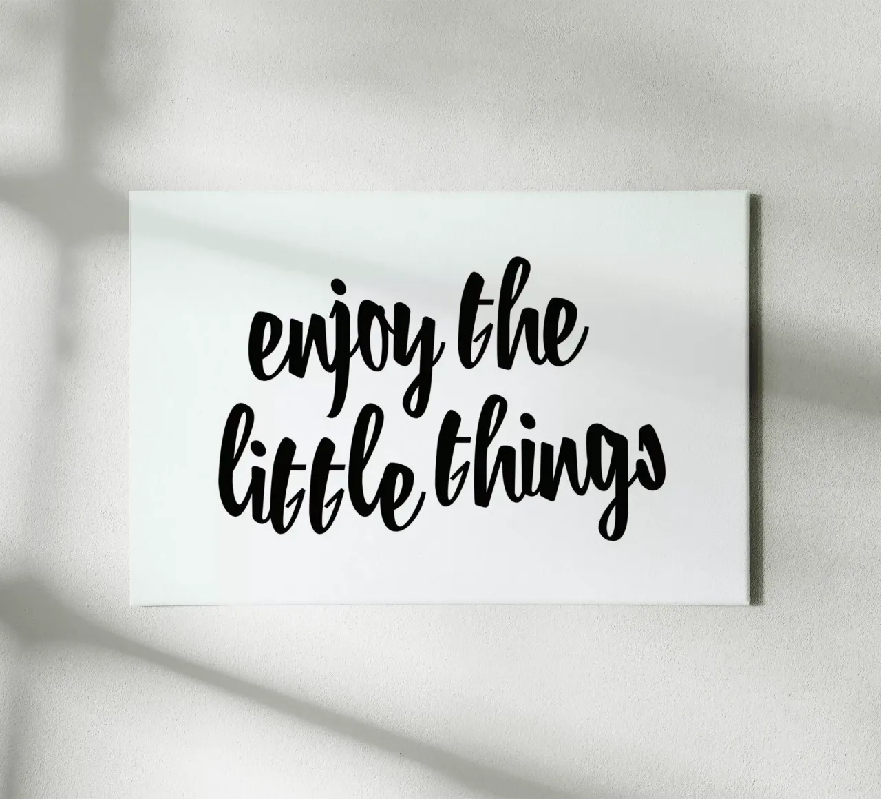Enjoy The Little Things tela con Cornice a cassetta da Honeymoon Hotel