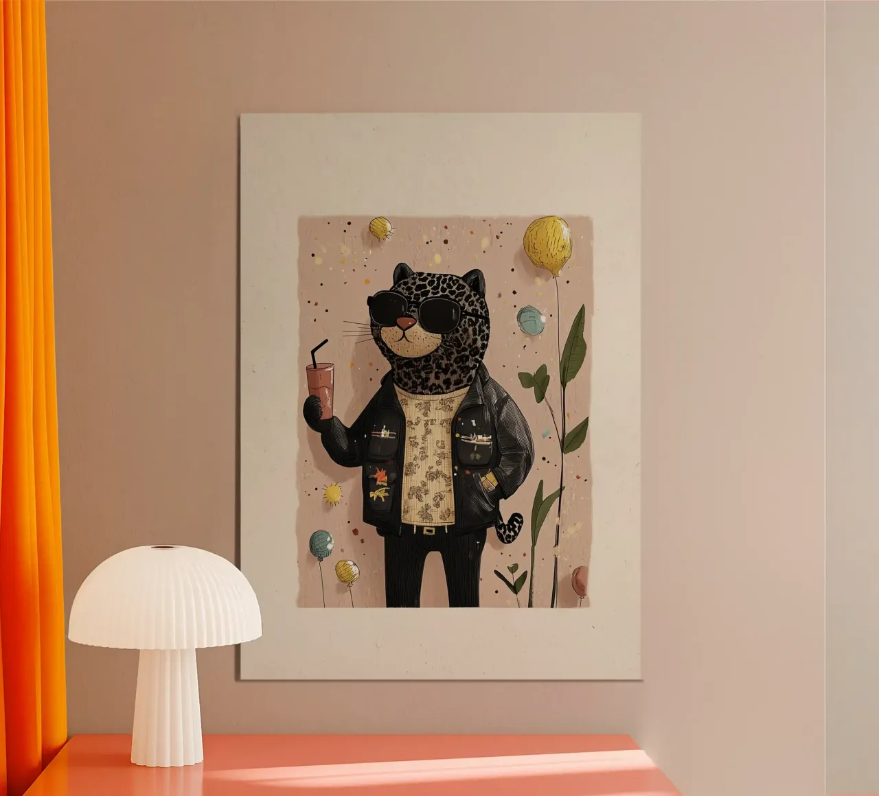 Party Leopard poster by Dreamy Nursery