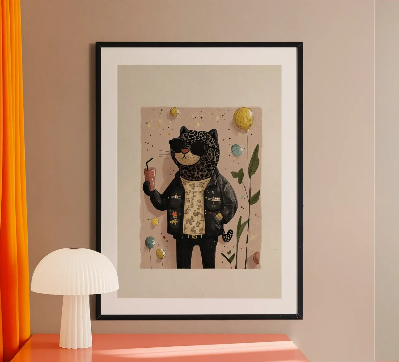 Party Leopard poster by Dreamy Nursery