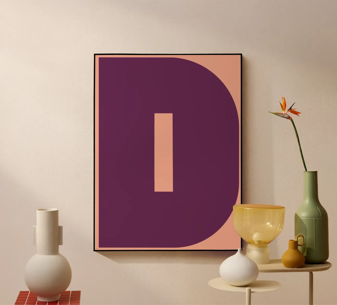 D Buchstabe acryl van DARIA IVANOVNA