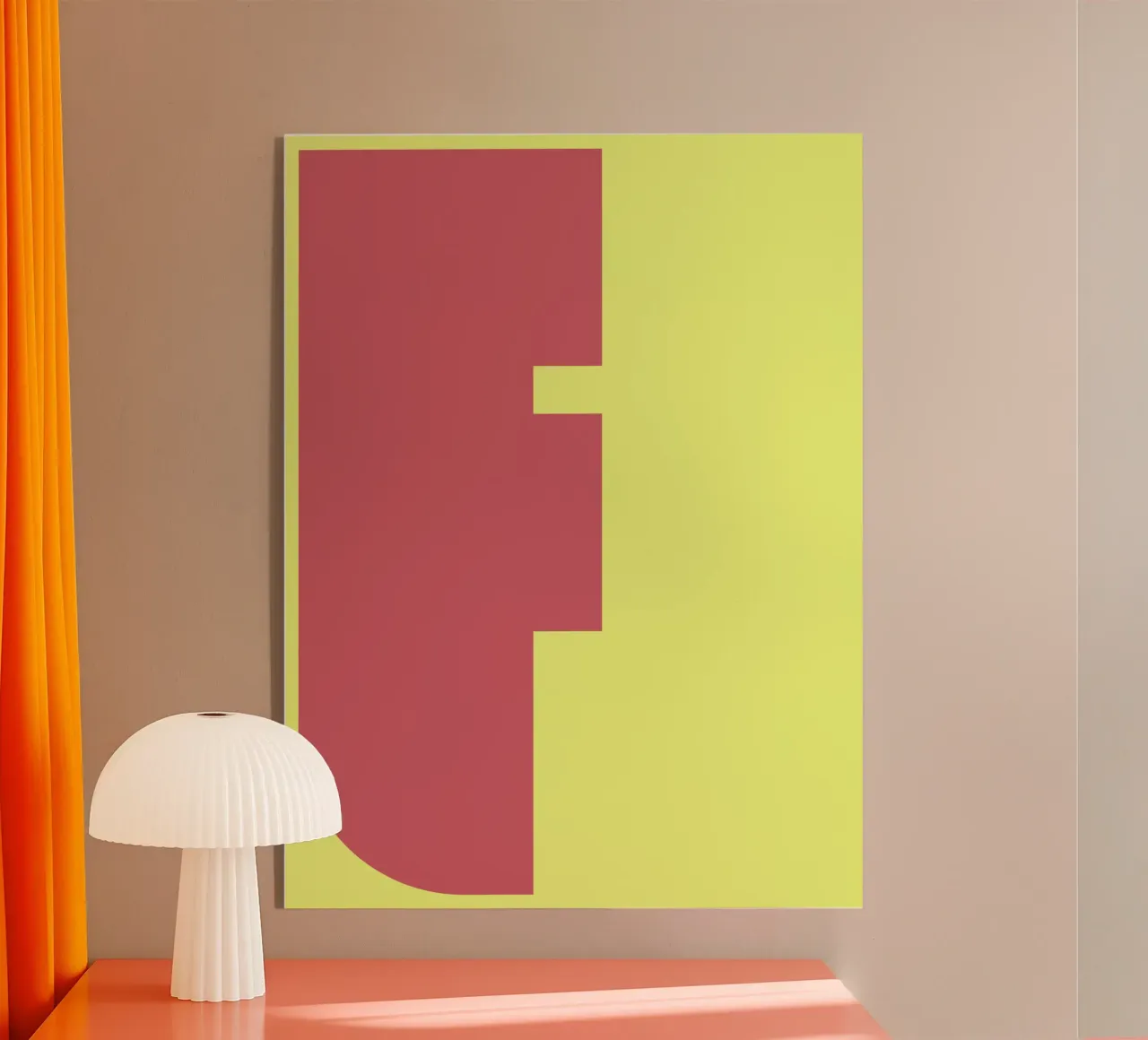 F Buchstabe acryl van DARIA IVANOVNA