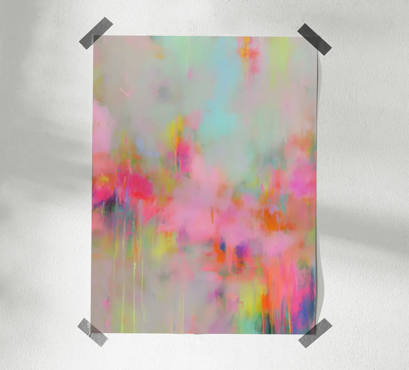 Vibrant neon dynamics Poster von Carinaprint