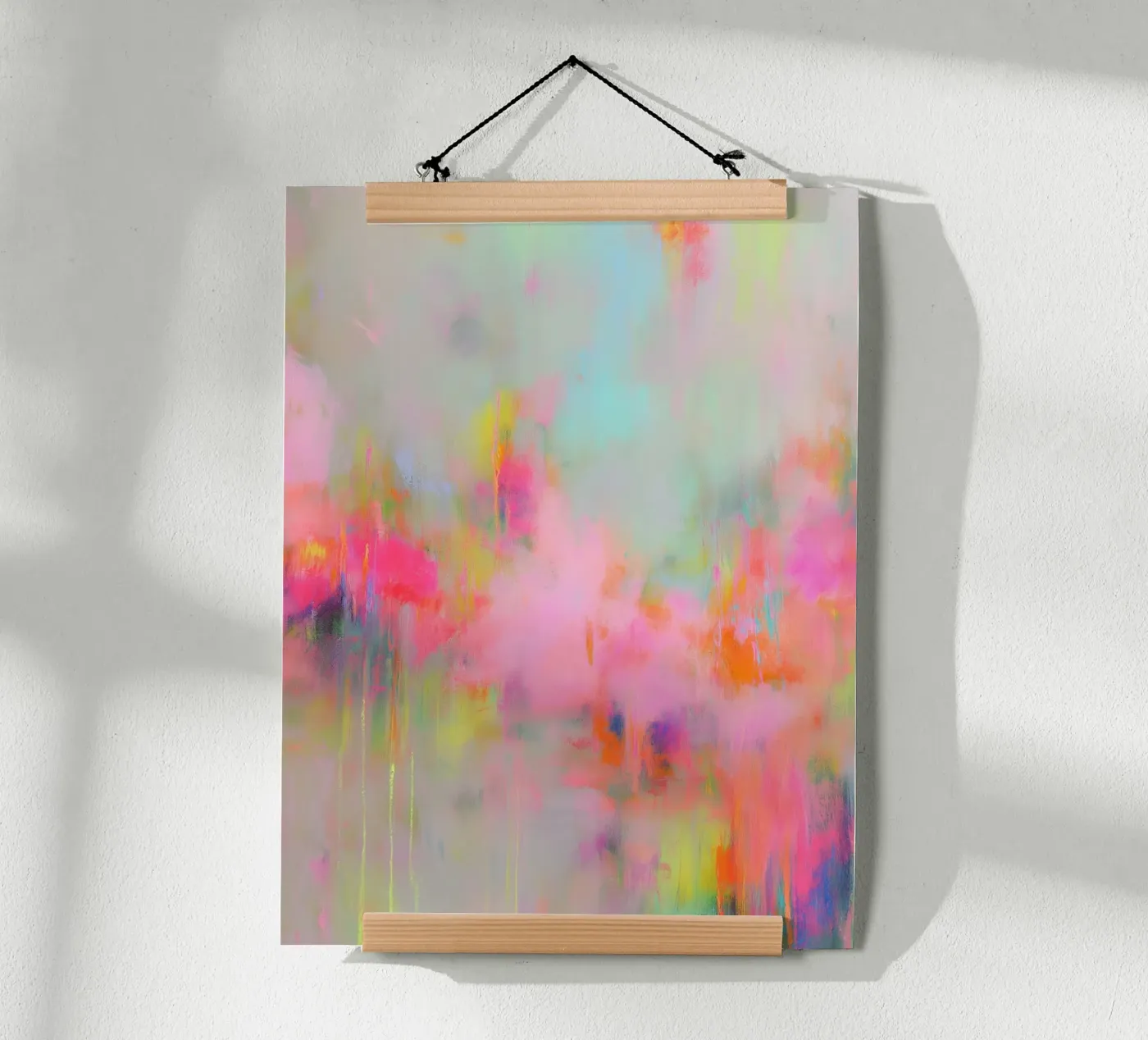 Vibrant neon dynamics Poster von Carinaprint