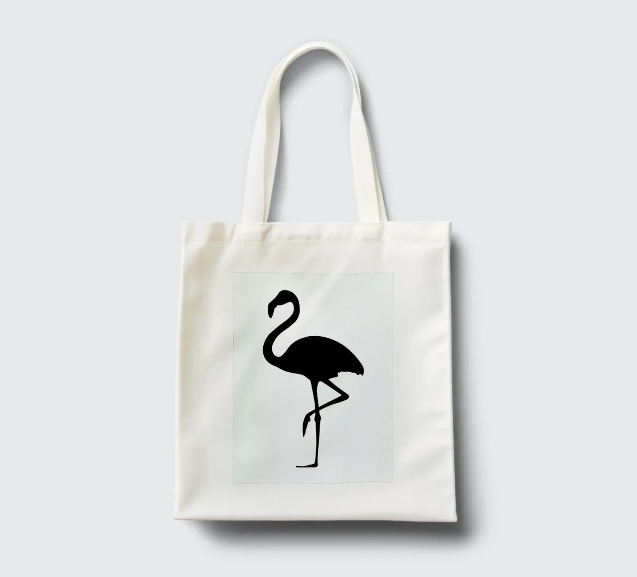 Flamingo borsa in juta da Honeymoon Hotel