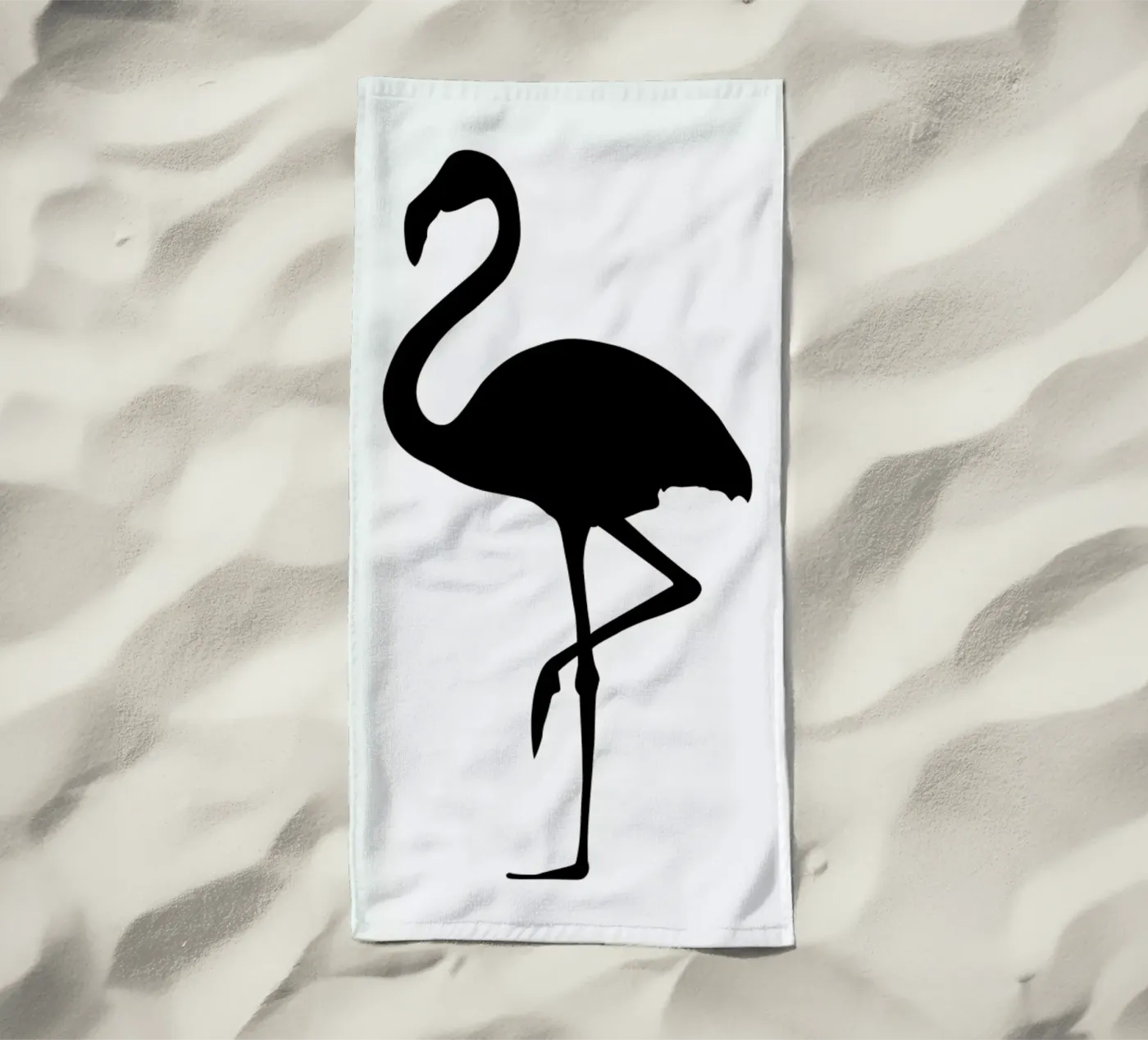 Flamingo beach towel by Honeymoon Hotel