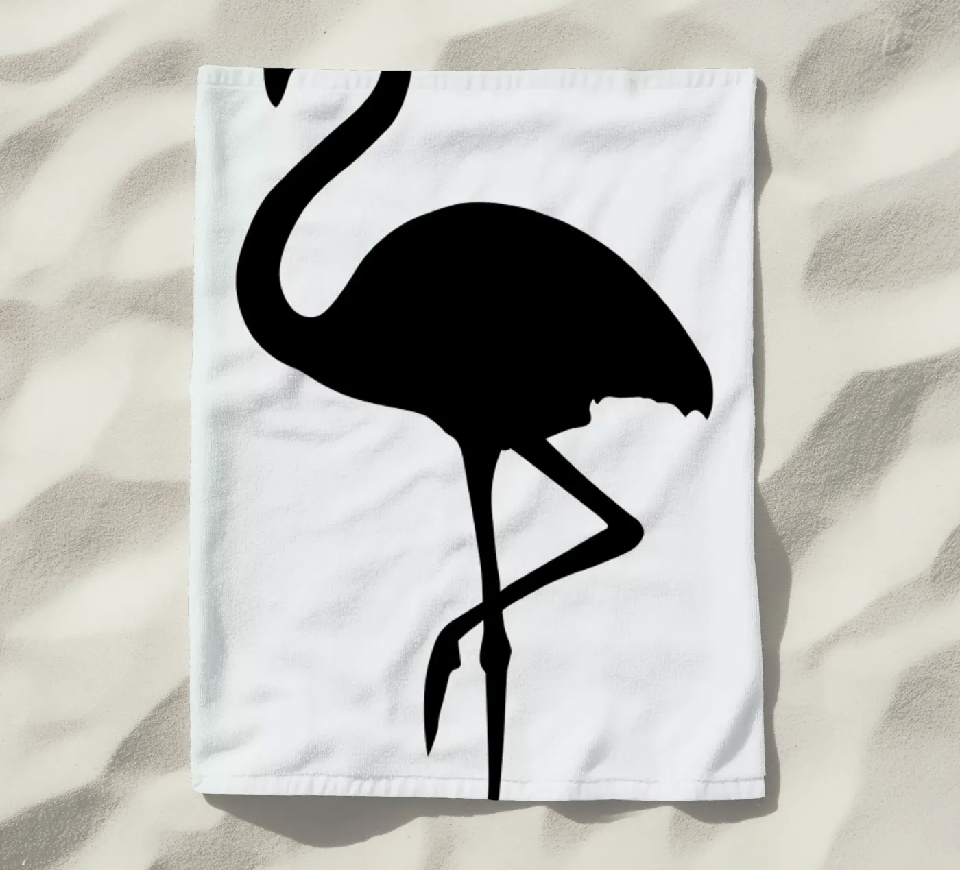 Flamingo beach towel by Honeymoon Hotel