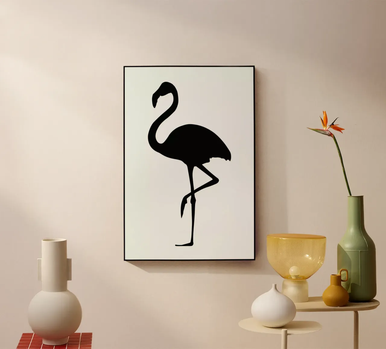 Flamingo plexiglass da Honeymoon Hotel