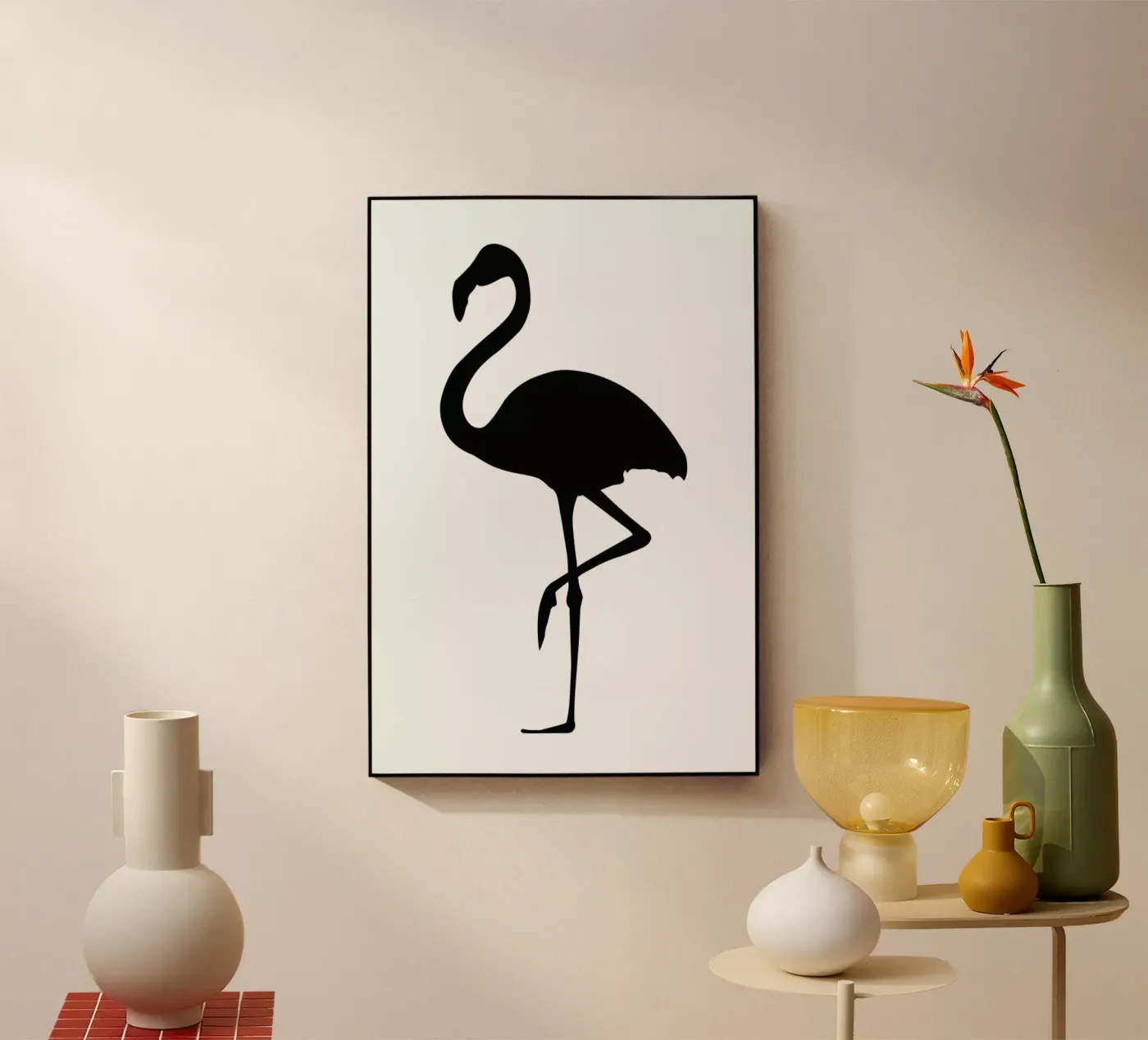 Flamingo acrylic glass by Honeymoon Hotel