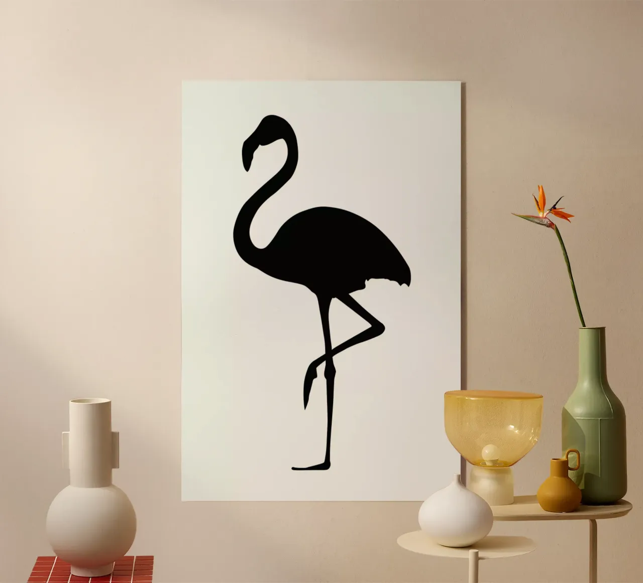 Flamingo plexiglass da Honeymoon Hotel