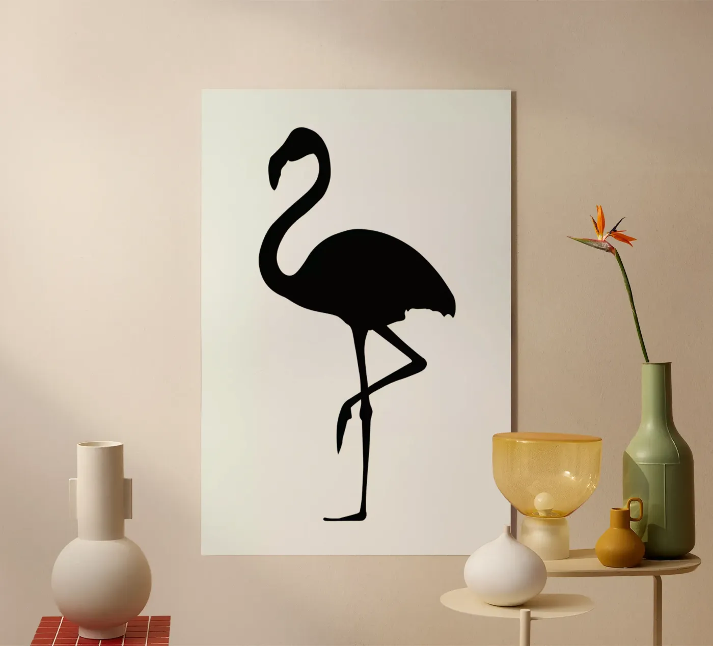 Flamingo acrylic glass by Honeymoon Hotel